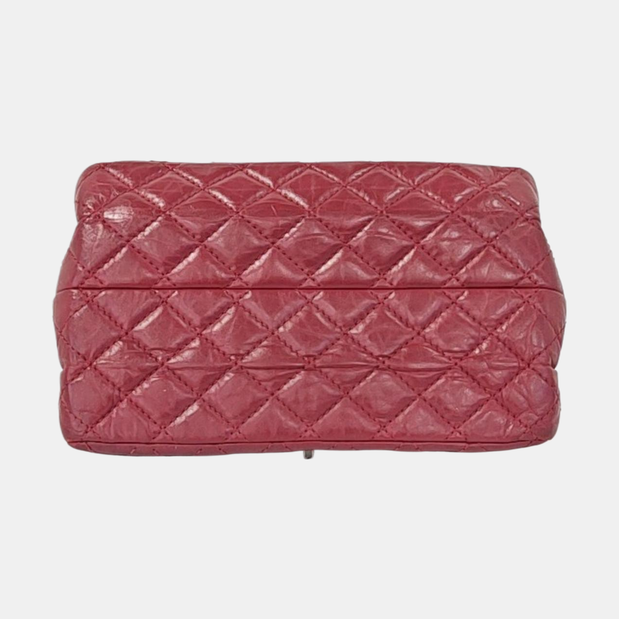 CHANEL 2.55 Red Calfskin Quilted Crossbody Shoulder Bag Black Hardware 16 Flap-(SKU)-961723854