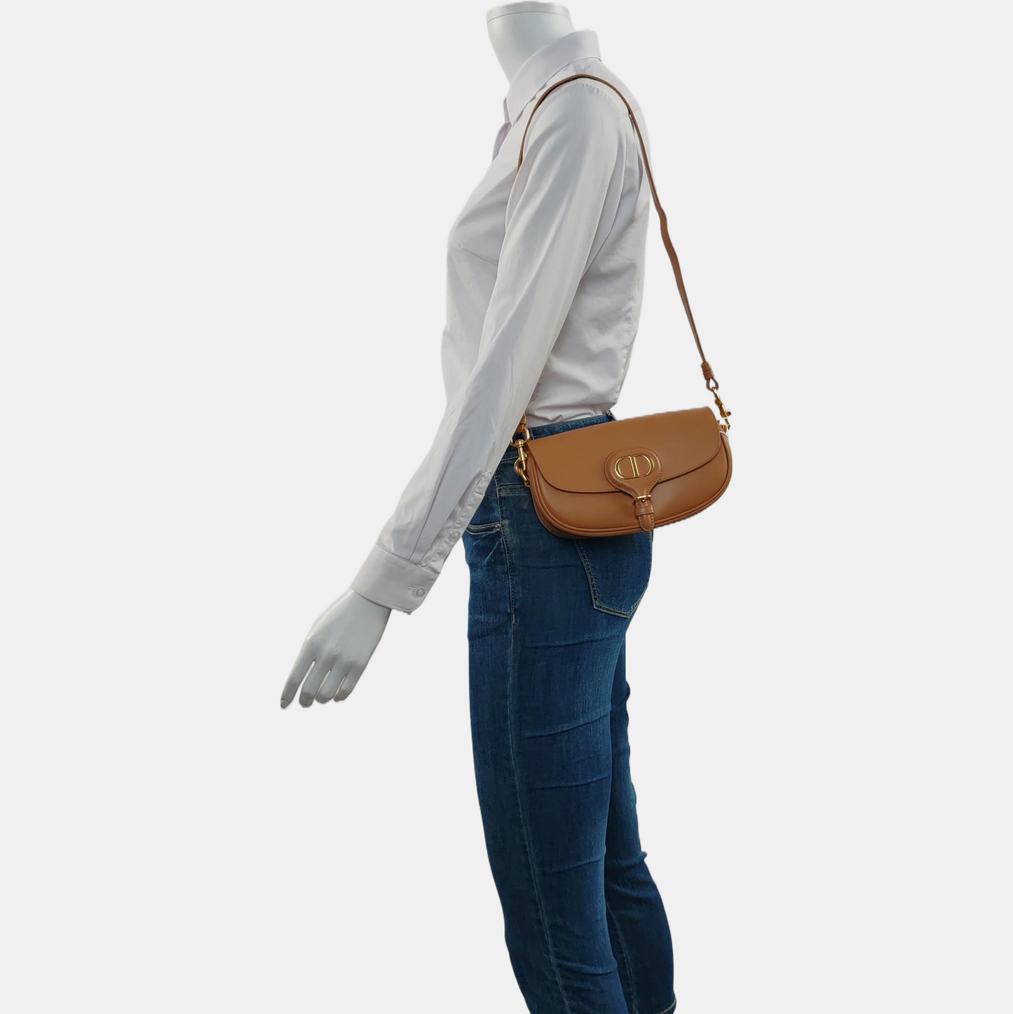 DIOR Bobby Brown Leather Crossbody Bag Tote Bag Single Shoulder Bag Removable Shoulder Straps-(SKU)-962210624