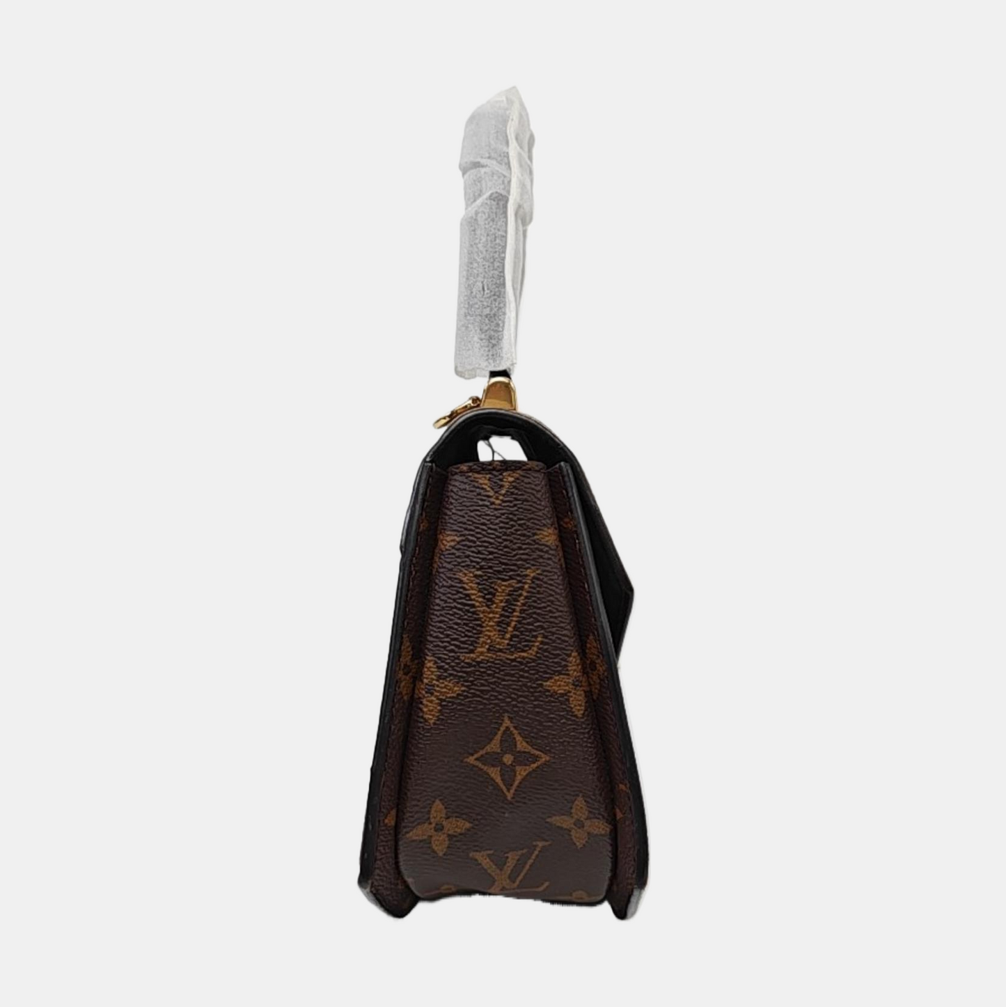 LOUIS VUITTON EDEN Brown Coated Canvas Monogram Crossbody Bag Shoulder Bag Handbag Gold Hardware Removable Strap-(SKU)-962056343