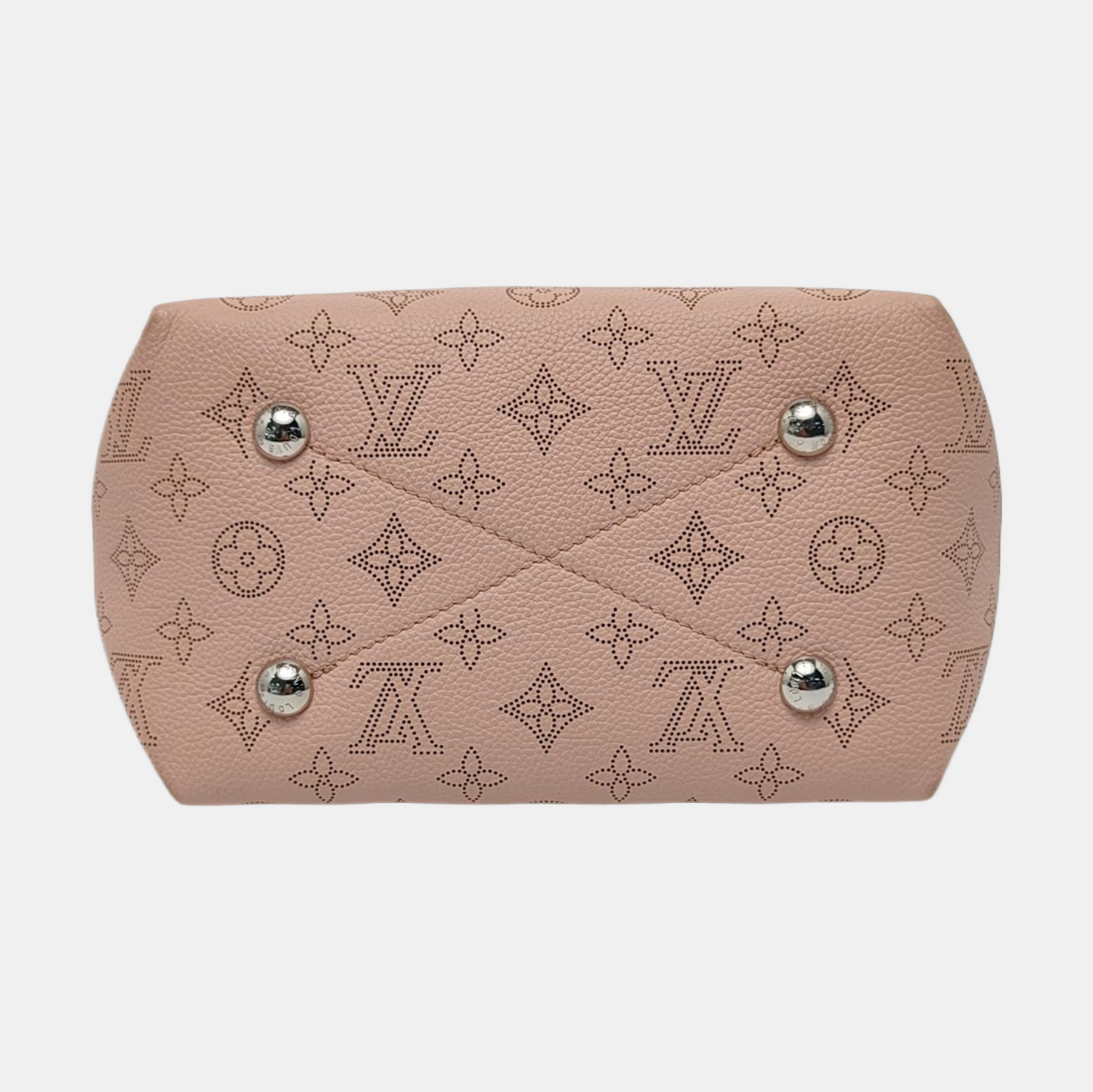 LOUIS VUITTON BELLA Pink Calfskin Monogram Woven Shoulder Bag Tote Crossbody Bag with Detachable Strap and Two Pouches-(SKU)-963123762