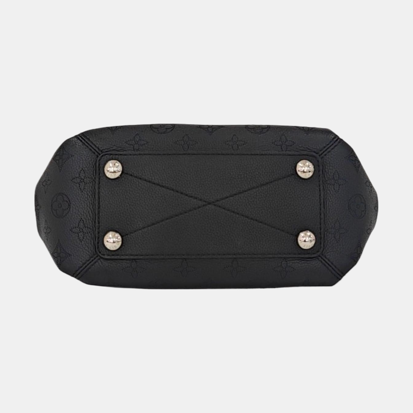 LOUIS VUITTON BABYLONE BB Black Calfskin Monogram Braided Shoulder Bag Tote Bag Silver Hardware Removable Strap-(SKU)-963487874