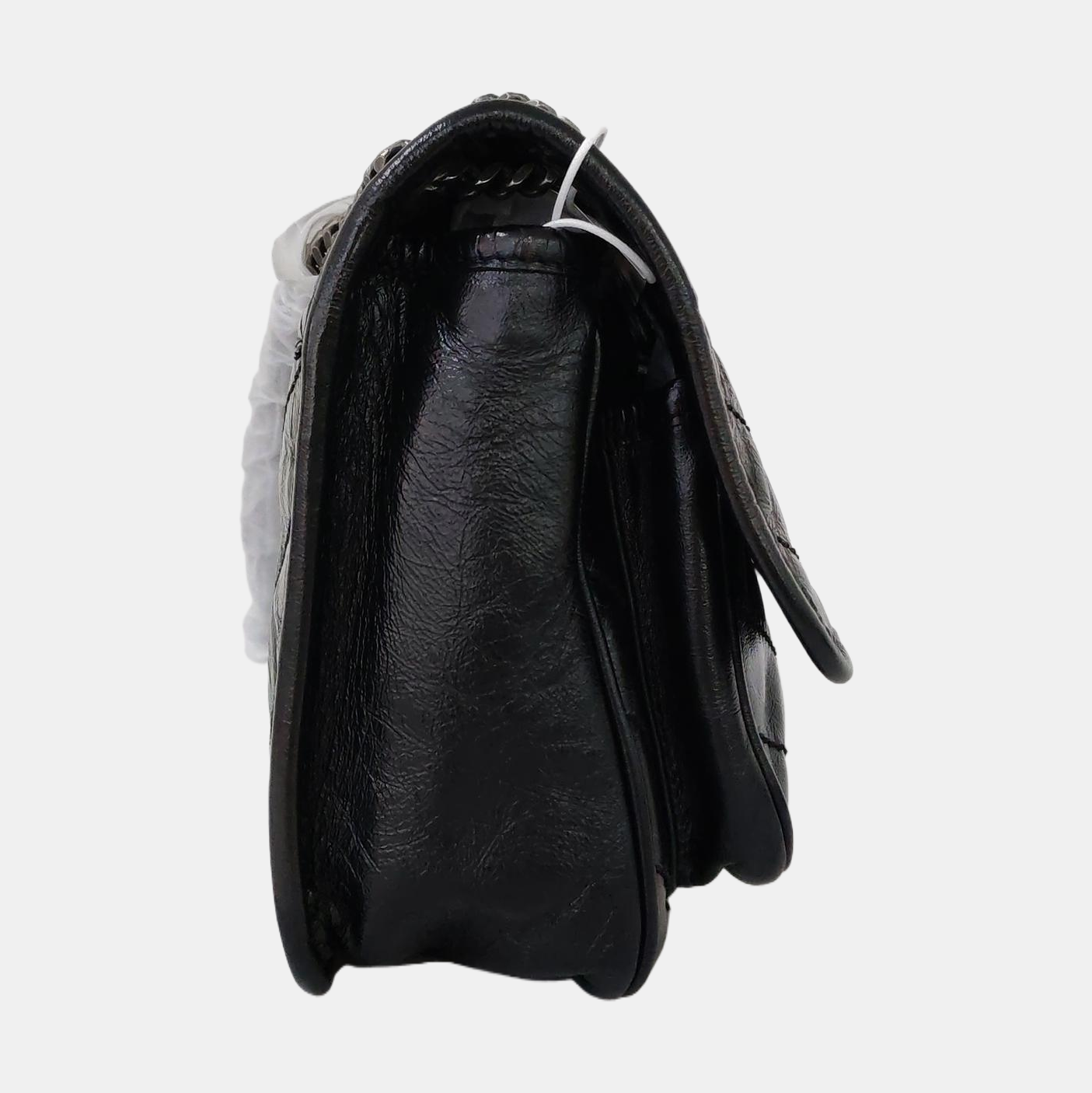 YSL NIKI Mini Black Leather Quilted V-Shape Shoulder Bag with Black Ruthenium Hardware-(SKU)-963404190