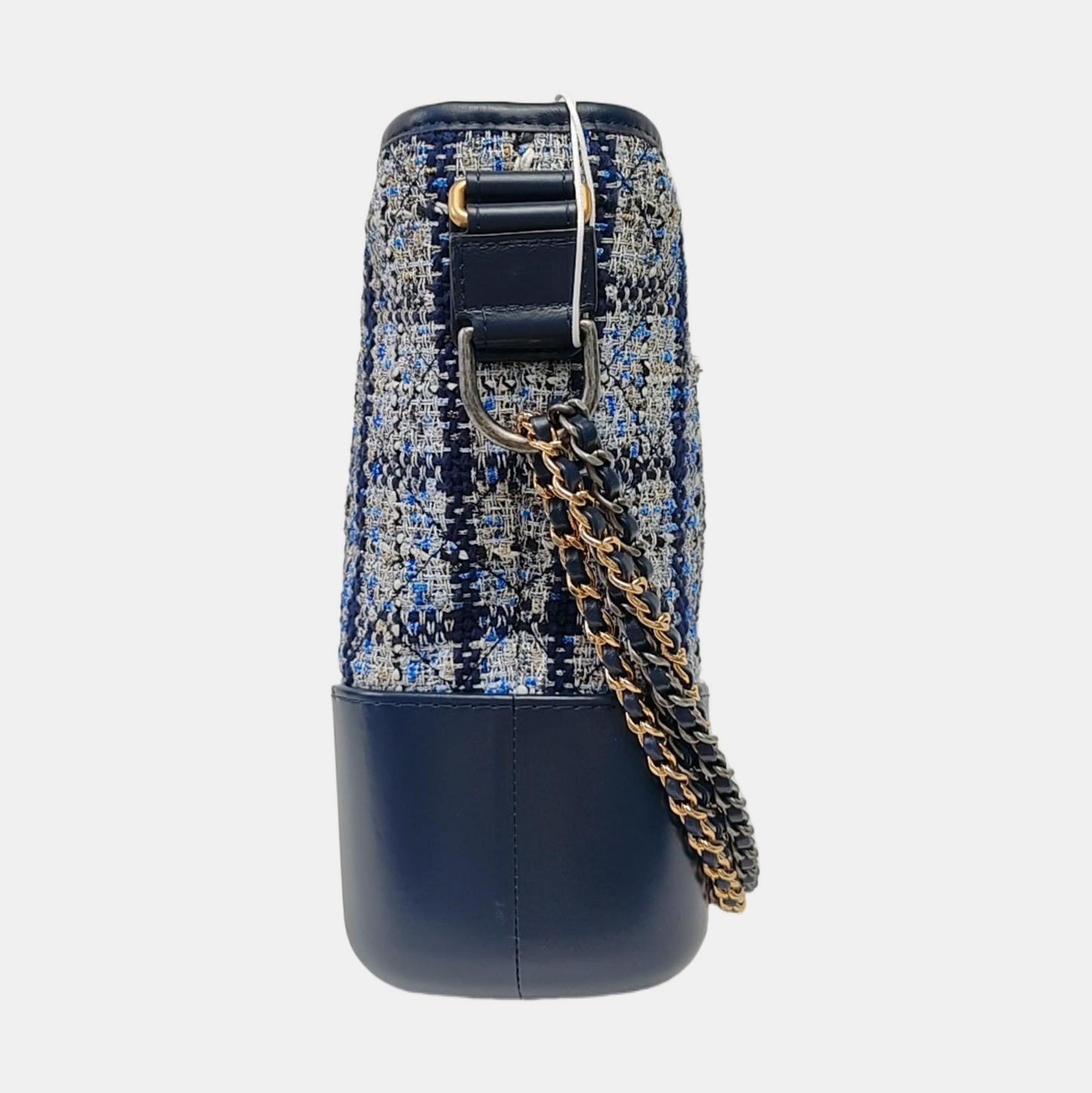 CHANEL GABRIELLE Medium Multicolor Wool Quilted Pattern Gabby Bag Crossbody Shoulder Bag Sling Bag Gold Silver Ruthenium Hardware 26 Clasp Removable Strap-(SKU)-963901852