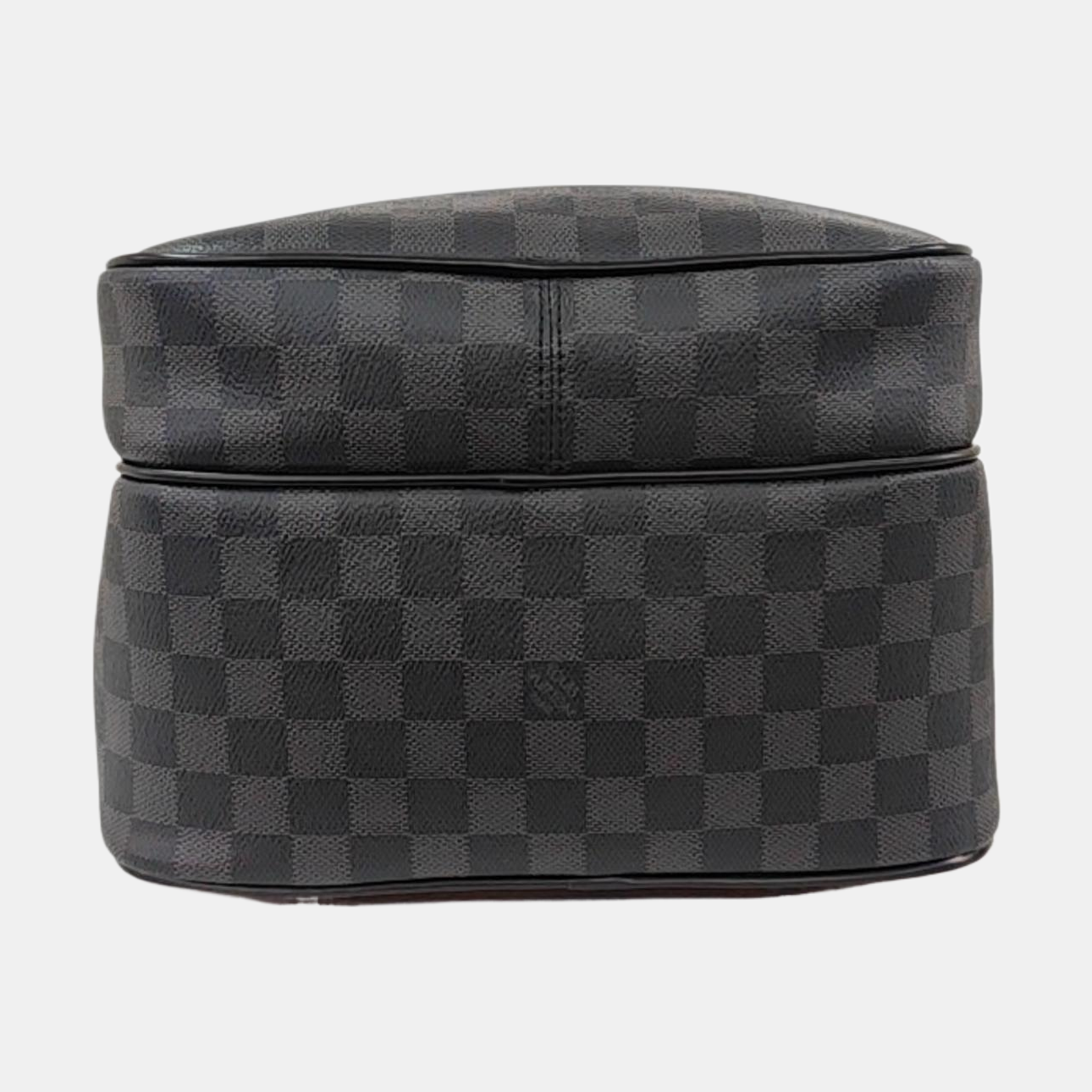 LOUIS VUITTON MICHAEL Gray Coated Canvas Checkered Backpack with Silver Hardware-(SKU)-963900822