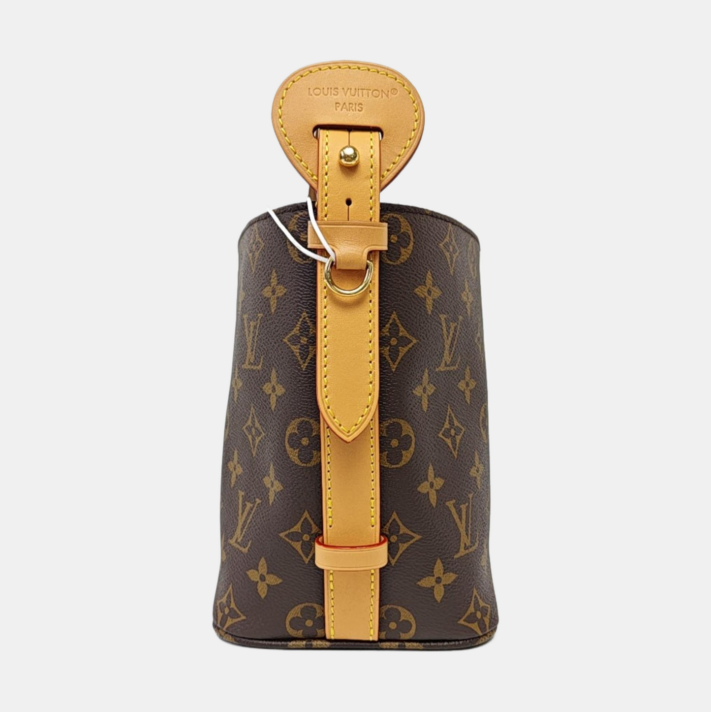 LOUIS VUITTON ALL IN small size brown coated canvas Monogram shoulder bag, handbag with gold hardware and inner pocket-(SKU)-963709822