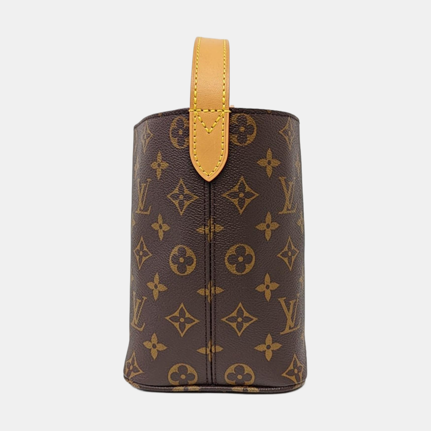 LOUIS VUITTON ALL IN small size brown coated canvas Monogram shoulder bag, handbag with gold hardware and inner pocket-(SKU)-963709822