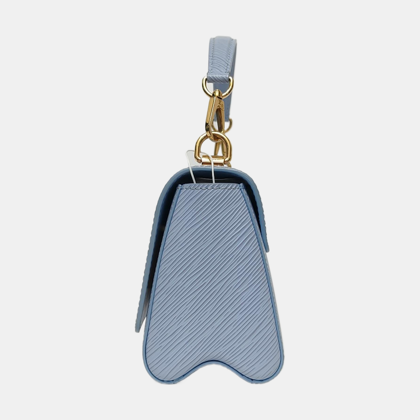 LOUIS VUITTON TWIST Small Blue EPI Leather Wave Crossbody Shoulder Bag with Gold Hardware and 2 Removable Shoulder Straps-(SKU)-964122708