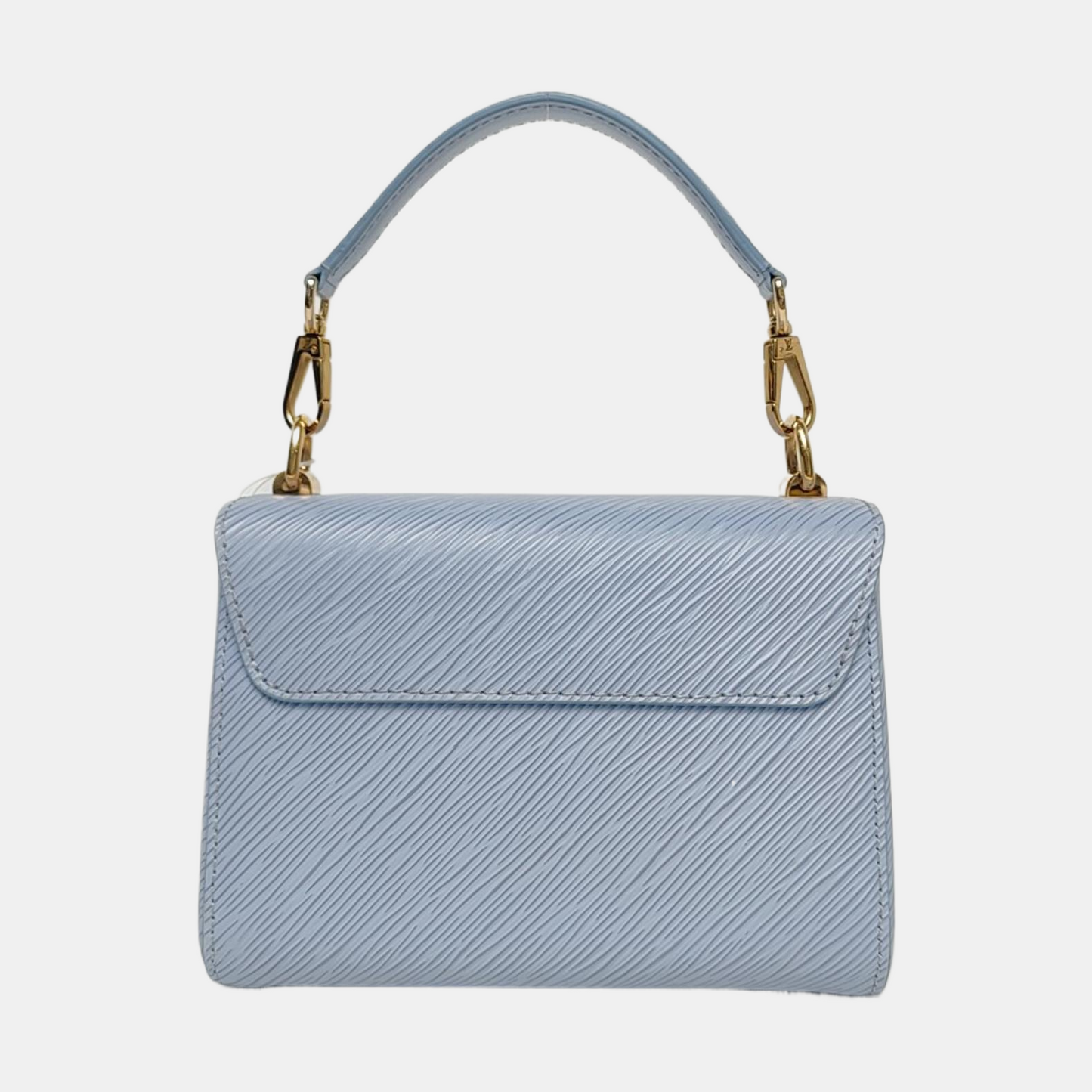 LOUIS VUITTON TWIST Small Blue EPI Leather Wave Crossbody Shoulder Bag with Gold Hardware and 2 Removable Shoulder Straps-(SKU)-964122708