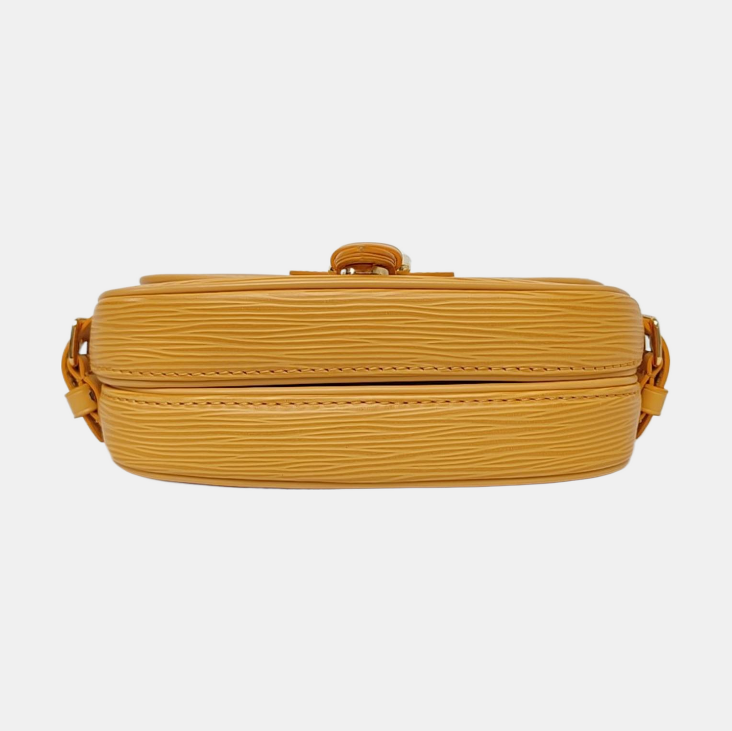 LOUIS VUITTON SAUMUR Small Yellow EPI Leather Water Ripple Gemini Crossbody Bag Shoulder Bag Tote Bag Adjustable Strap Golden Hardware 2 Removable Shoulder Straps-(SKU)-964402844