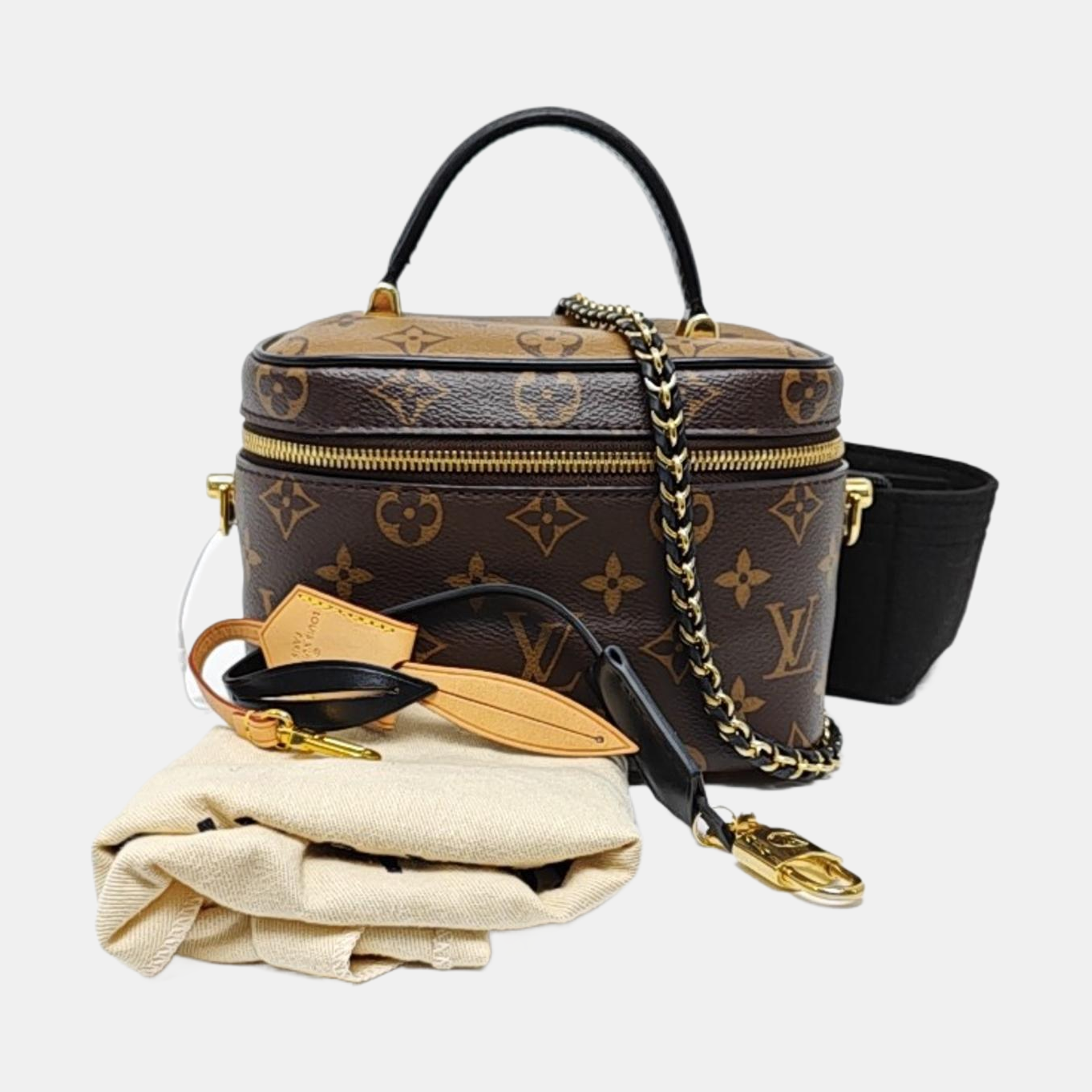 LOUIS VUITTON NICE Small Brown Coated Canvas Monogram Single Shoulder Bag Handbag Crossbody Bag Golden Hardware Removable Strap-(SKU)-964285955