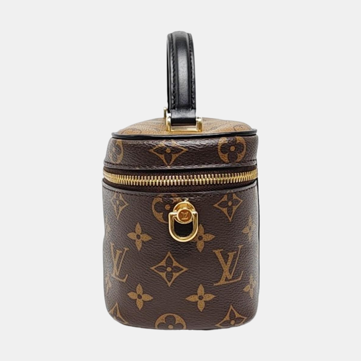 LOUIS VUITTON NICE Small Brown Coated Canvas Monogram Single Shoulder Bag Handbag Crossbody Bag Golden Hardware Removable Strap-(SKU)-964285955