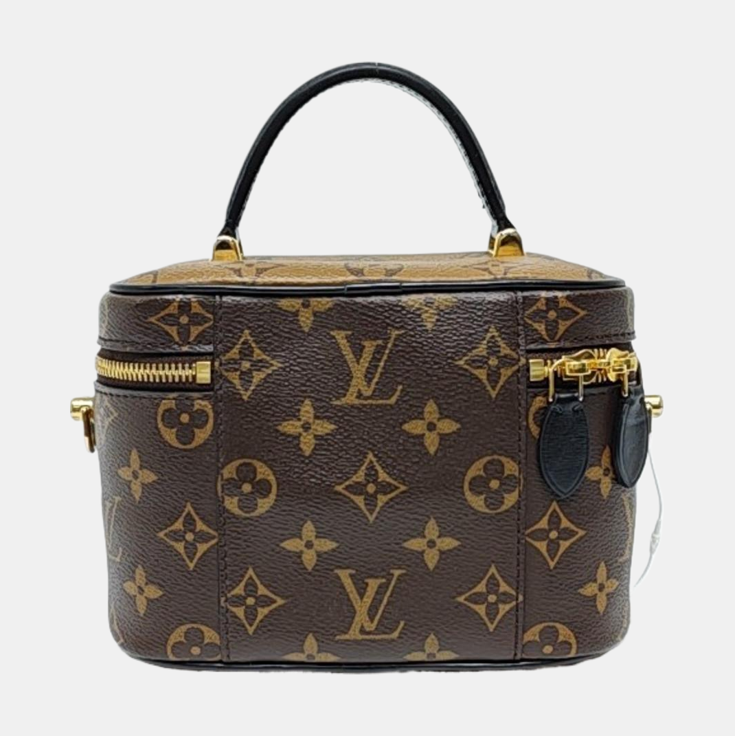 LOUIS VUITTON NICE Small Brown Coated Canvas Monogram Single Shoulder Bag Handbag Crossbody Bag Golden Hardware Removable Strap-(SKU)-964285955