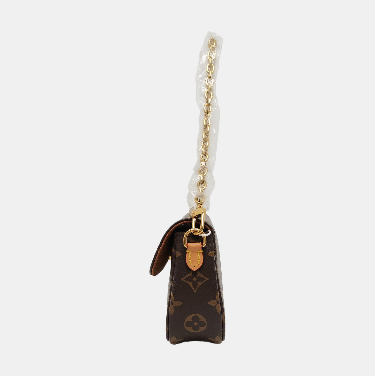 LOUIS VUITTON IVY Brown Coated Canvas Monogram Shoulder Bag Tote Bag Crossbody Bag Gold Hardware 2 Removable Straps-(SKU)-961336162