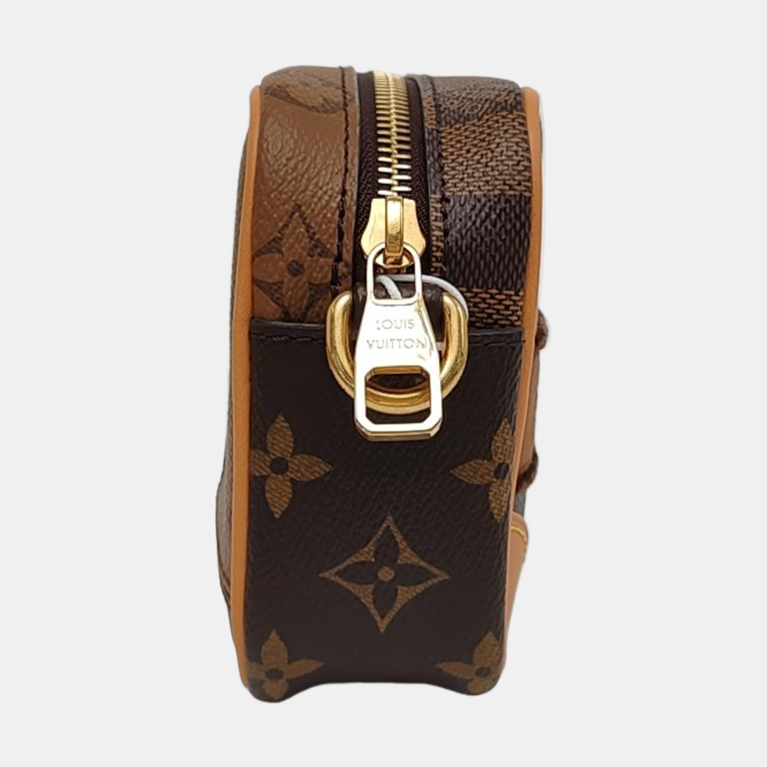 LOUIS VUITTON MARLY DRAGONNE Dark Brown Coated Canvas Monogram Chessboard Crossbody Bag, Gold Hardware, Detachable Shoulder Strap, Accessories Included-(SKU)-964636872