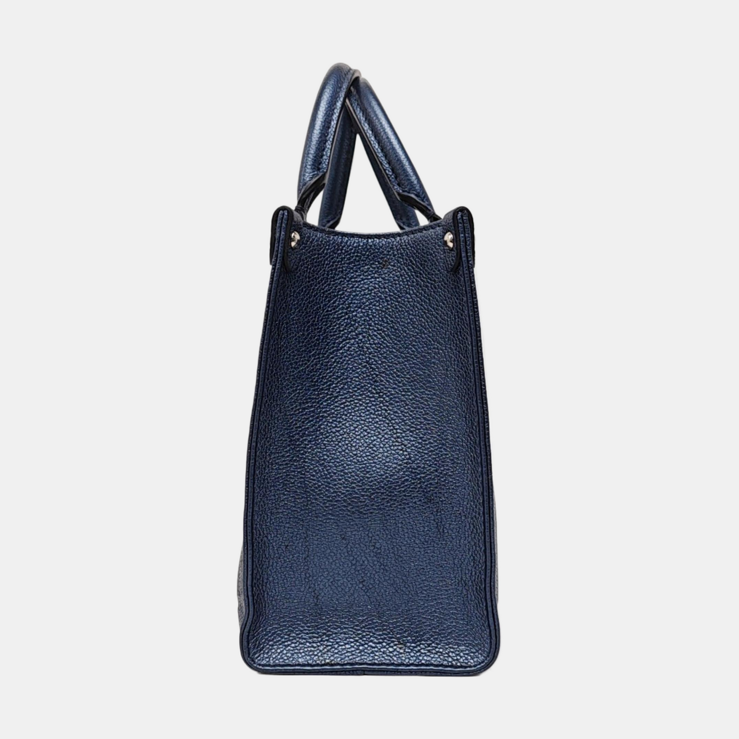 LOUIS VUITTON ONTHEGO Small Blue Calfskin Embossed Jungle Bag Single Shoulder Bag Handbag Detachable Strap-(SKU)-963985378