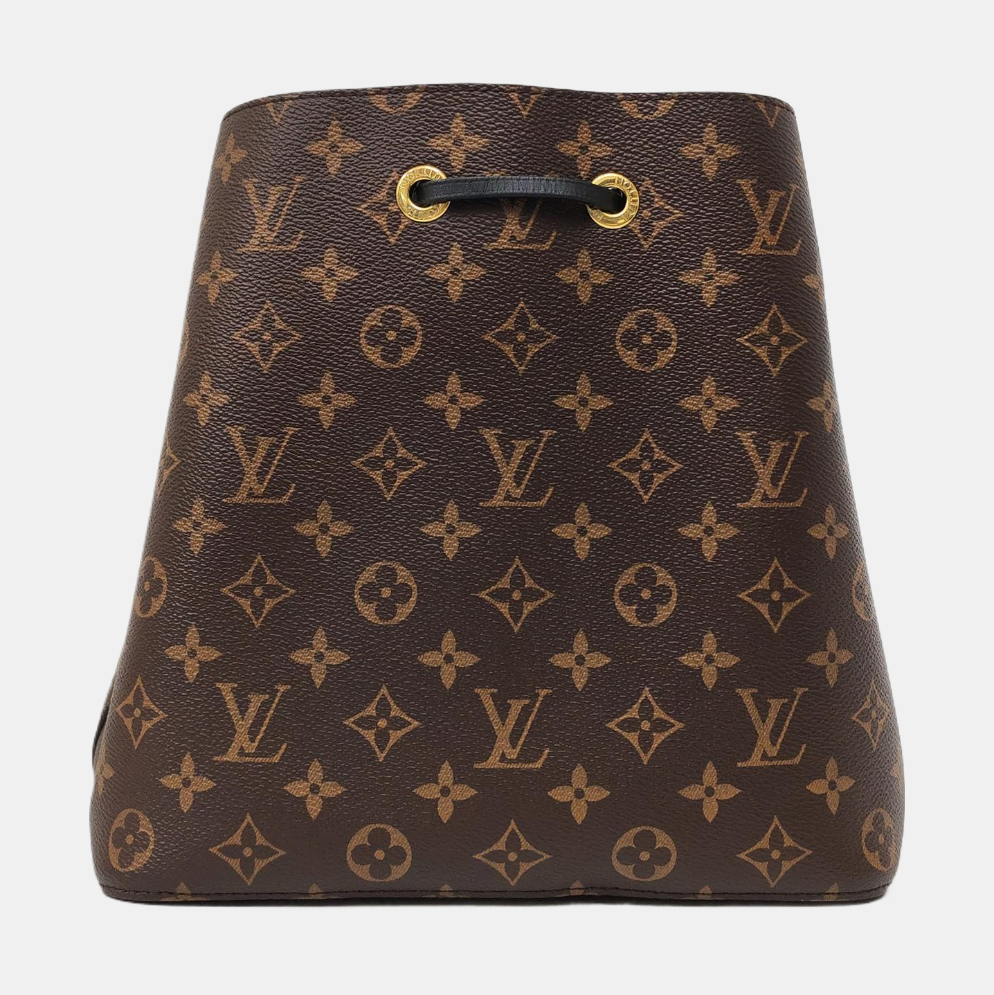 LOUIS VUITTON NÉONOÉ Medium Brown Coated Canvas Monogram Neverfull Shoulder Bag with Gold Hardware and Detachable Strap-(SKU)-964794729