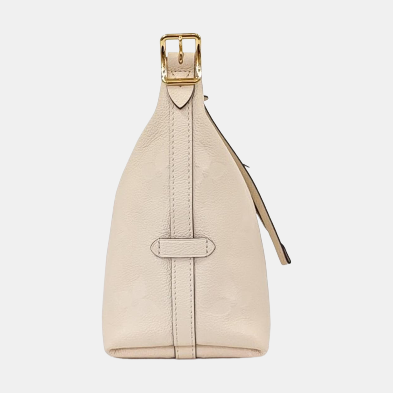 LOUIS VUITTON CARRYALL Small Beige Leather Monogram Damier Ebene Shoulder Bag Tote Bag Crossbody Golden Hardware Removable Shoulder Strap-(SKU)-965118869