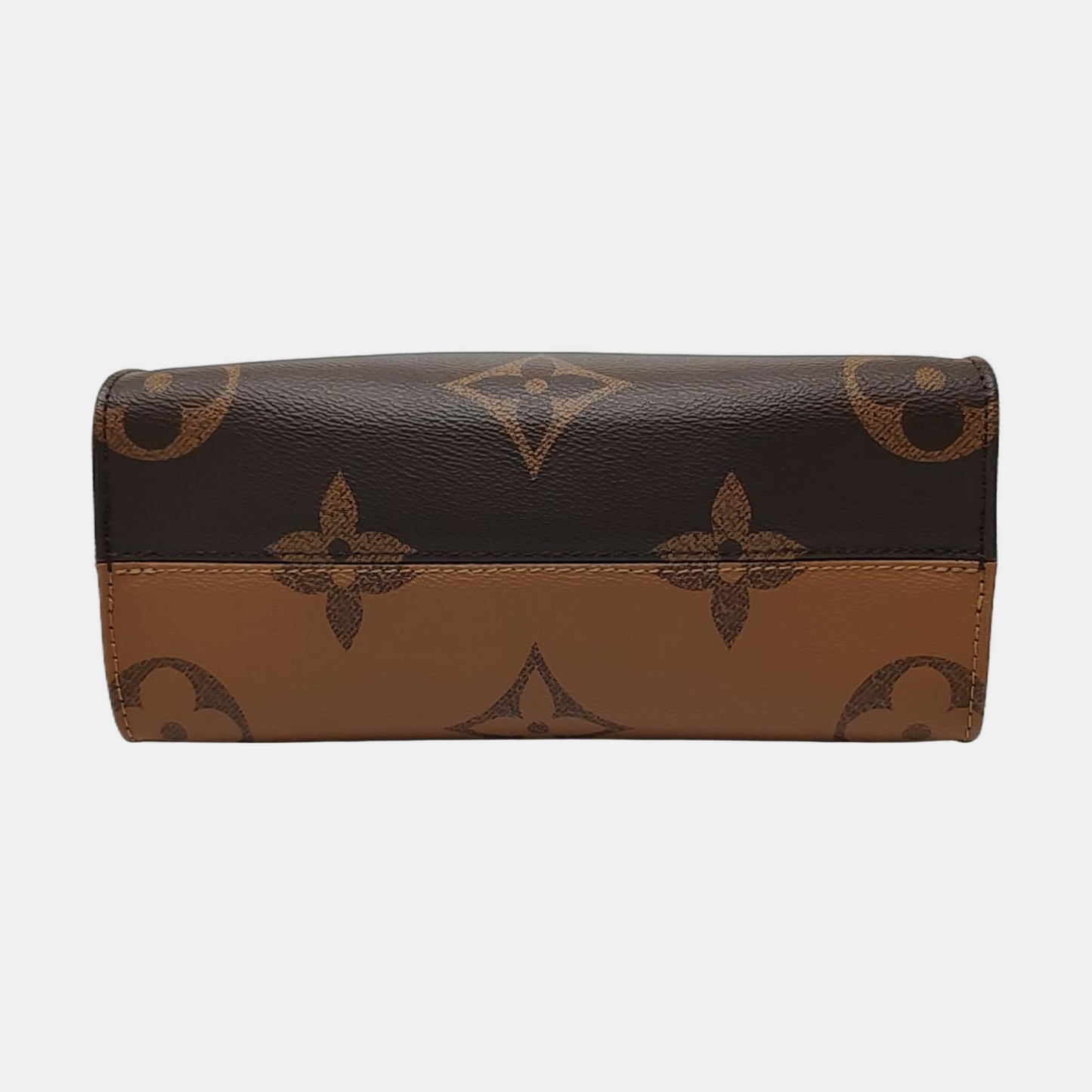 LOUIS VUITTON ONTHEGO Small Monogram Brown Coated Canvas Flower Print Jungle Bag Shoulder Bag Crossbody Bag Golden Hardware Removable Strap-(SKU)-964896748