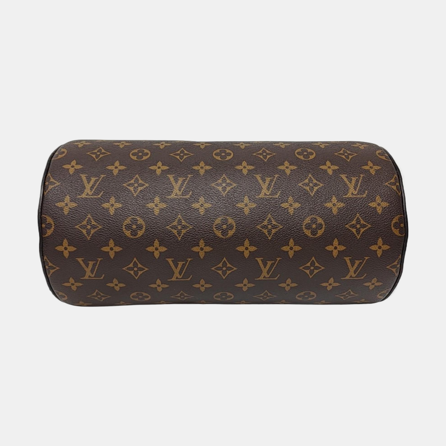 LOUIS VUITTON SOFT POLOCHON Brown Coated Canvas Monogram Pattern Boston Bag Single Shoulder Bag Crossbody Bag Tote Bag Black Hardware 2 Removable Straps-(SKU)-965228783