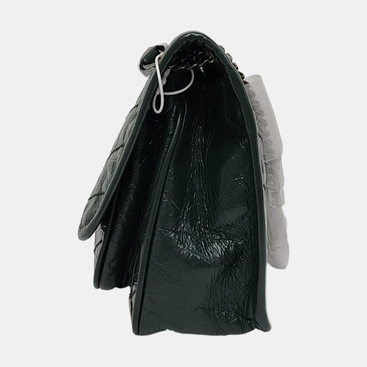 YSL NIKI Small Dark Green Leather Quilted V Pattern Shoulder Bag and Crossbody with Detachable Strap, Black Rhodium-Plated Hardware-(SKU)-965294545