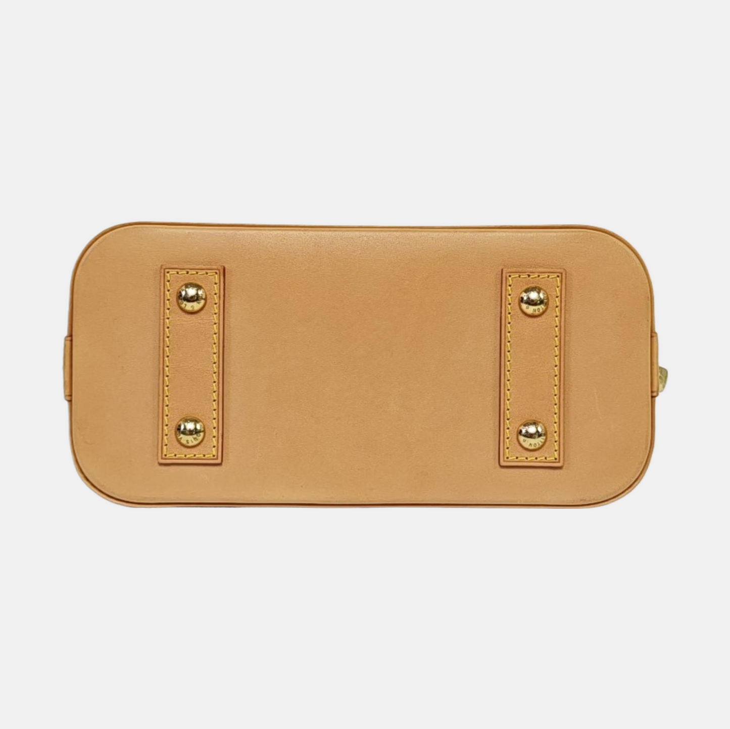 LOUIS VUITTON ALMA BB Brown Coated Canvas Monogram Vernis Shell Bag Single Shoulder Bag Tote Bag Crossbody Bag Gold Hardware Removable Shoulder Strap-(SKU)-963383316