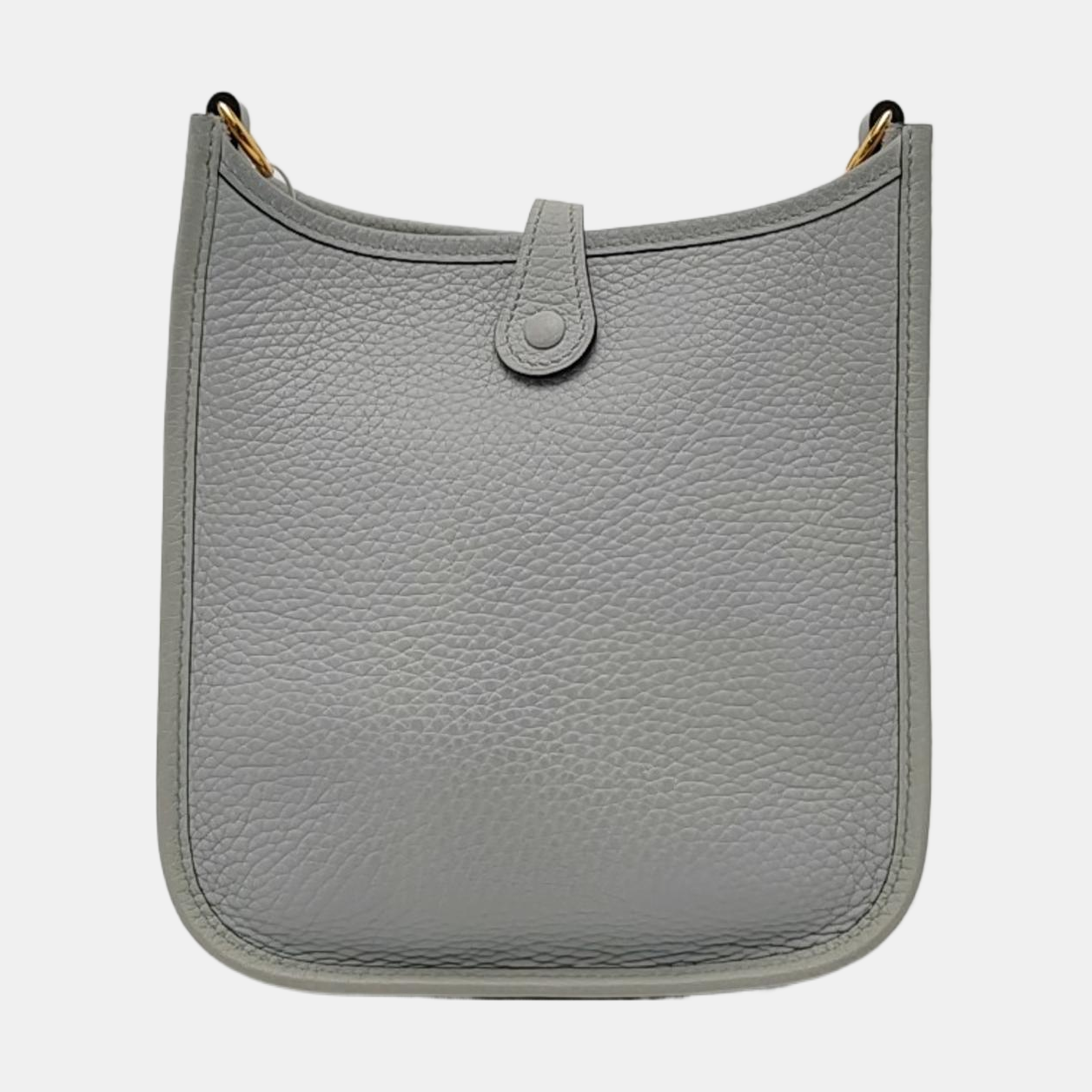 HERMÈS Evelyne 16 Cupola blue Clemence leather perforated Evelyne crossbody bag shoulder bag handbag with gold hardware B and removable shoulder strap-(SKU)-964860135