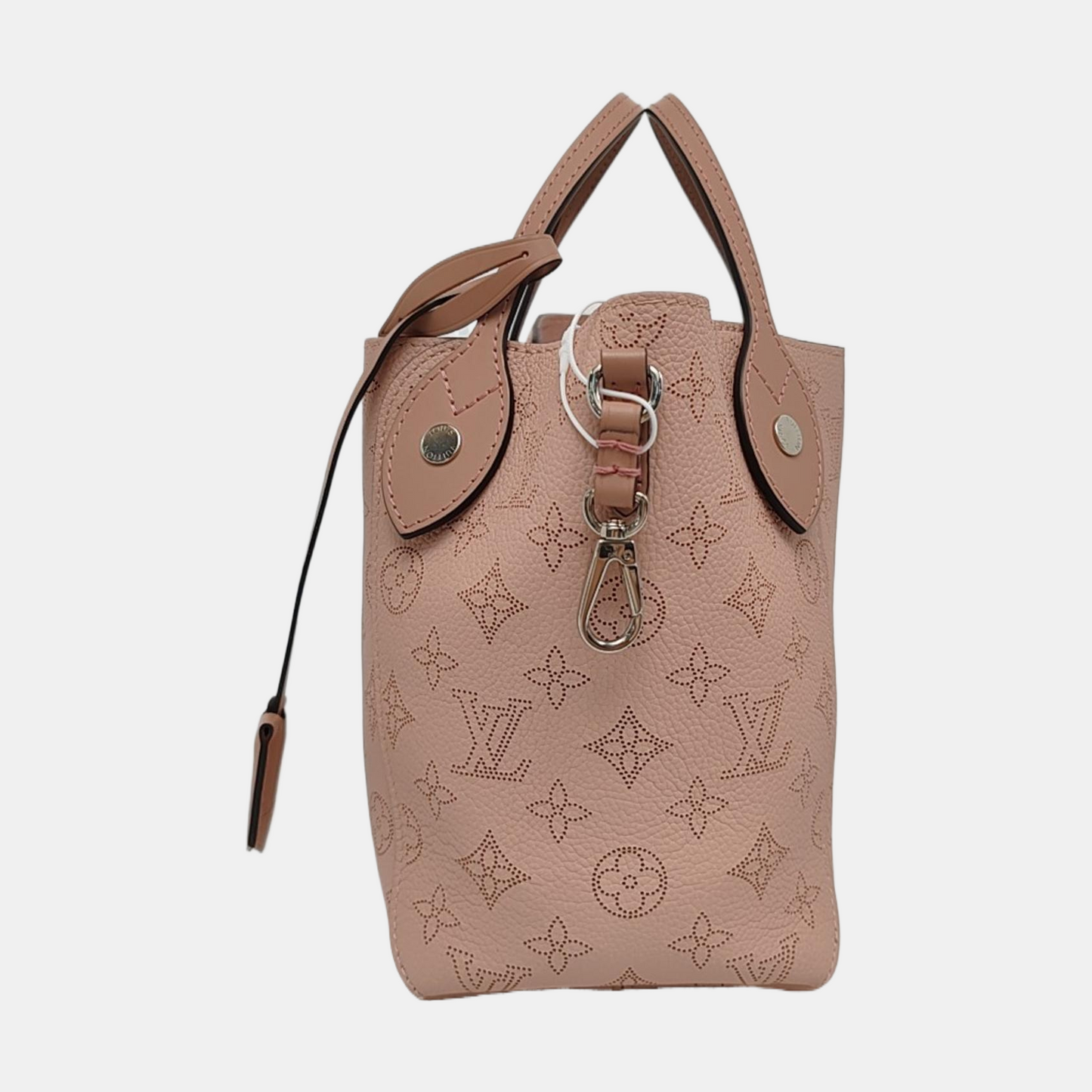 LOUIS VUITTON HINA Small Light Pink Leather Monogram Single Shoulder Bag with Detachable Strap-(SKU)-965813854
