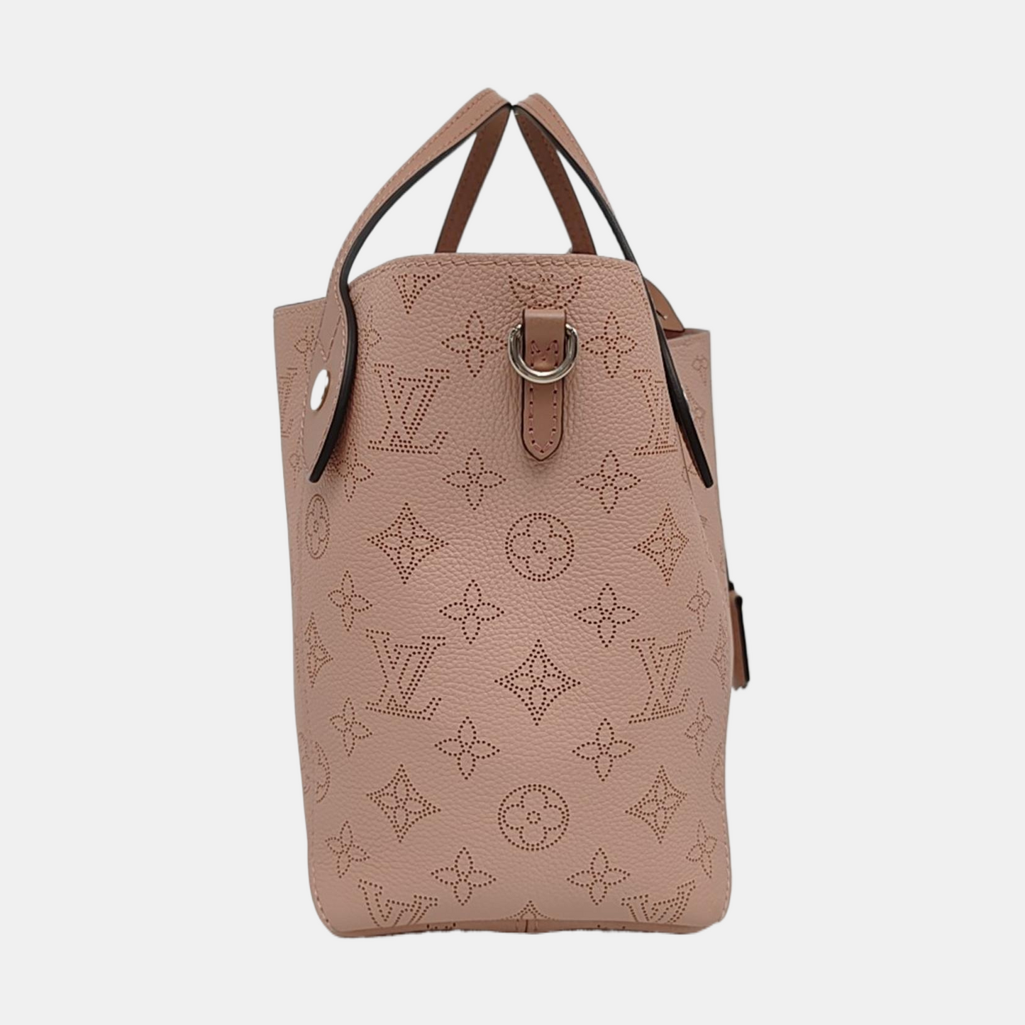 LOUIS VUITTON HINA Small Light Pink Leather Monogram Single Shoulder Bag with Detachable Strap-(SKU)-965813854