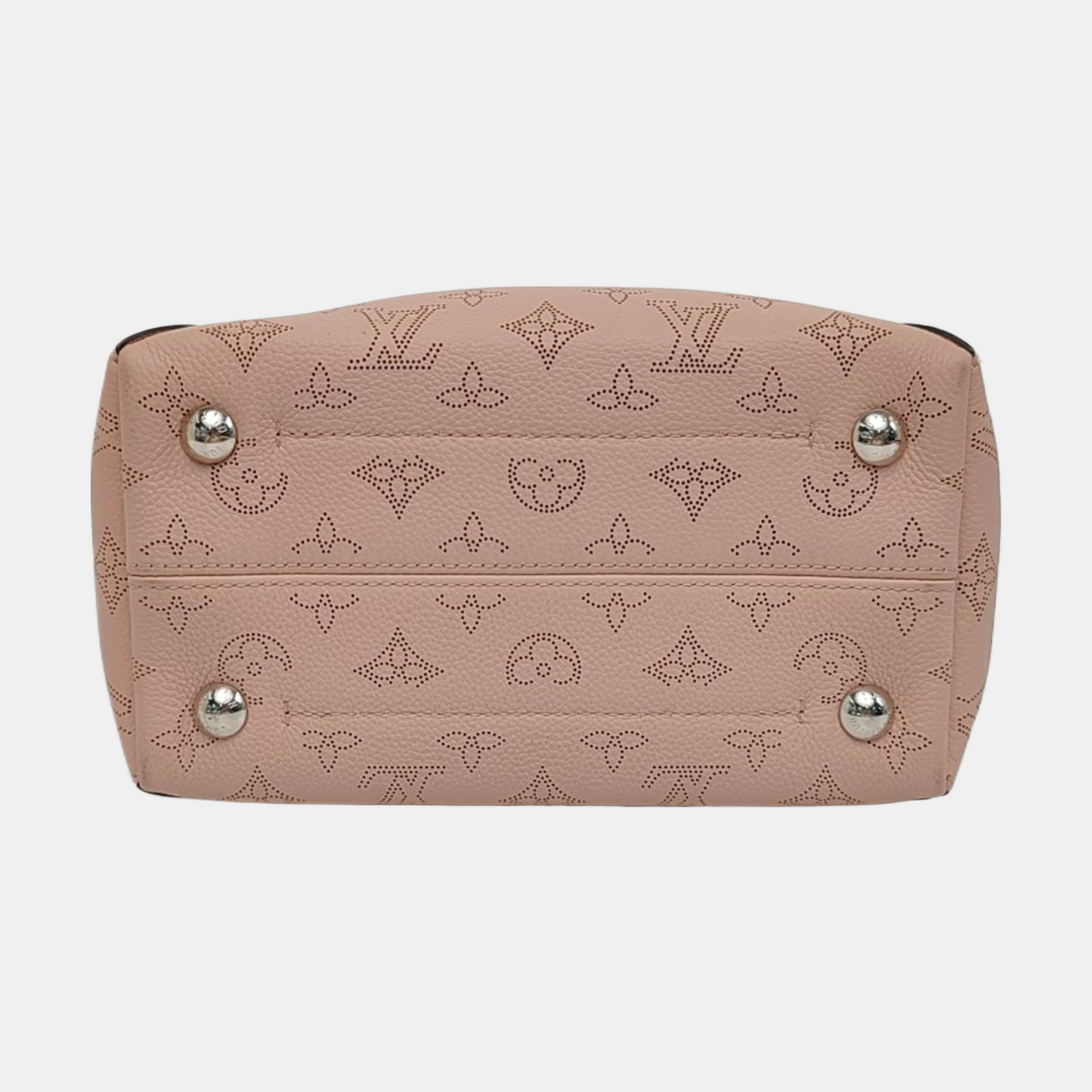 LOUIS VUITTON HINA Small Light Pink Leather Monogram Single Shoulder Bag with Detachable Strap-(SKU)-965813854