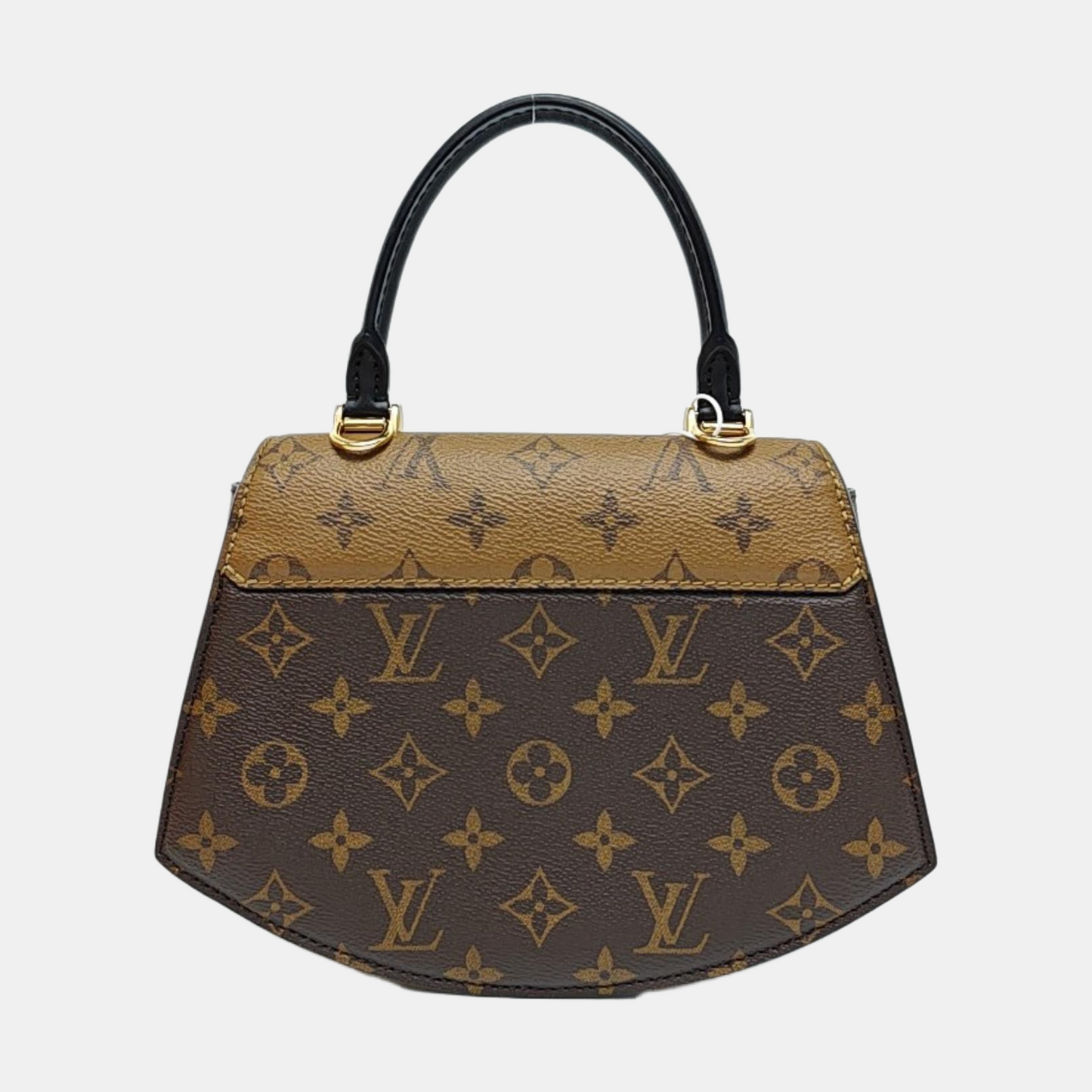 LOUIS VUITTON EDEN Brown Coated Canvas Monogram Shoulder Bag Tote Bag Crossbody Bag Golden Hardware Removable Strap Complete Accessories-(SKU)-965955007