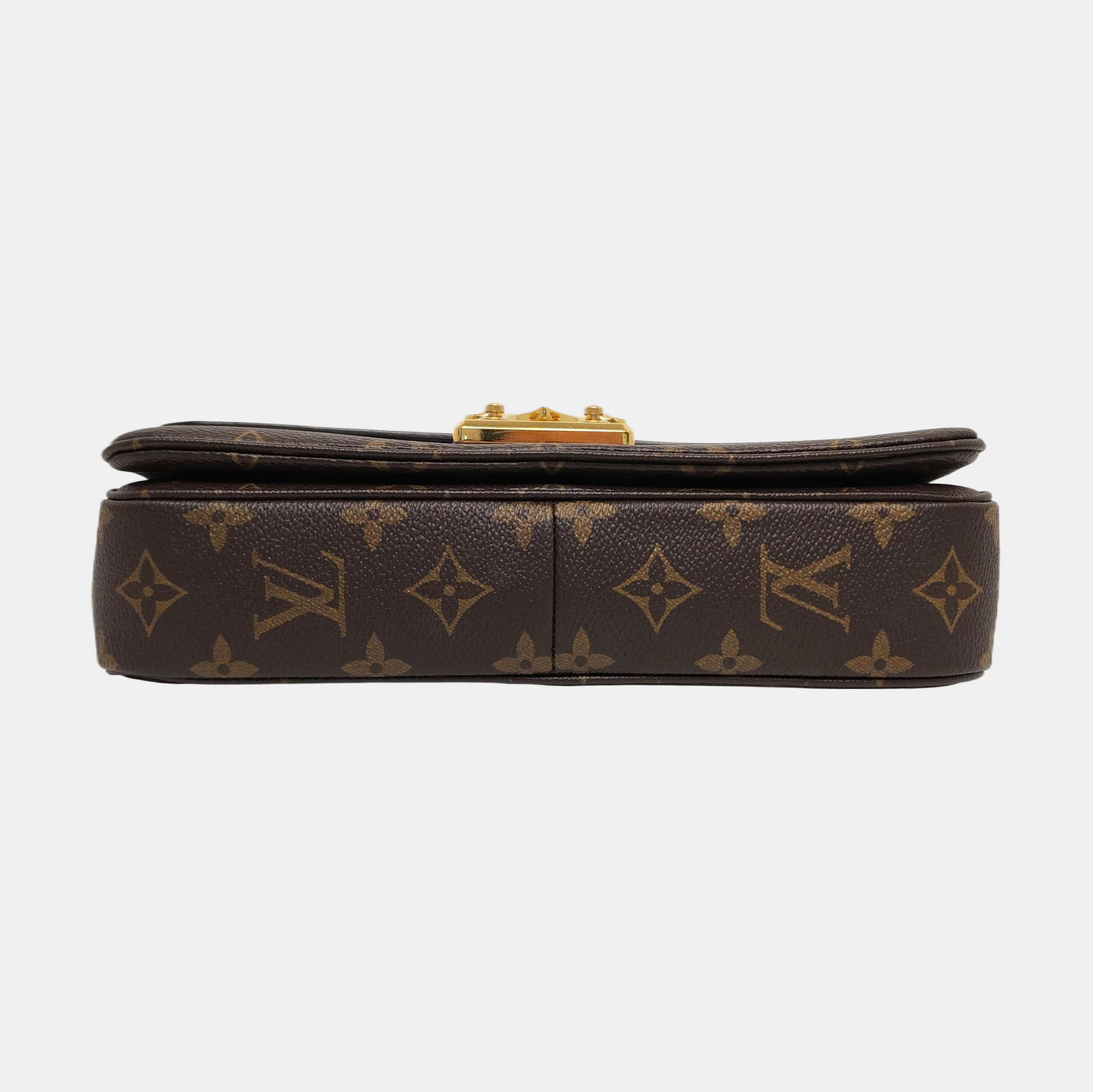 LOUIS VUITTON MARCEAU Brown Coated Canvas Monogram Single Shoulder Bag Crossbody Bag Gold Hardware-(SKU)-966233231