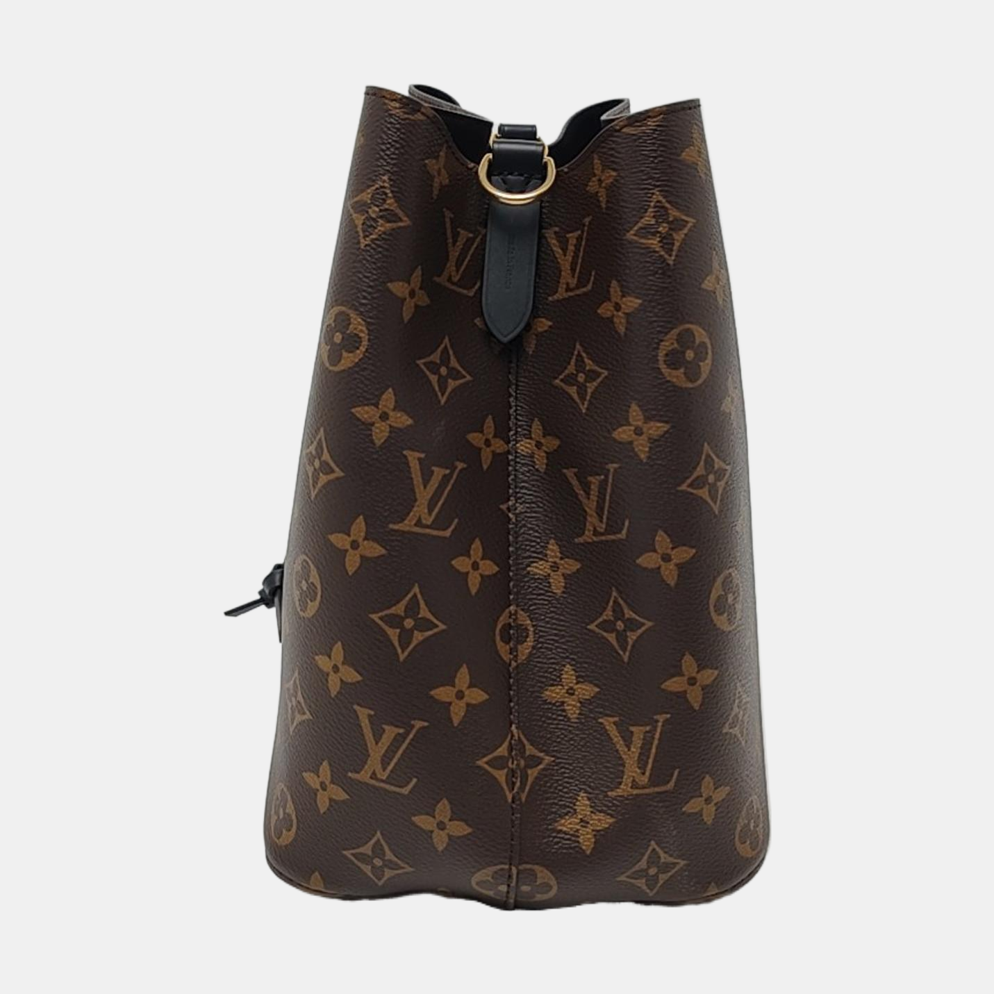 LOUIS VUITTON NÉONOÉ Medium Brown Coated Canvas Monogram Neverfull Shoulder Bag with Gold Hardware and Detachable Strap-(SKU)-966186595
