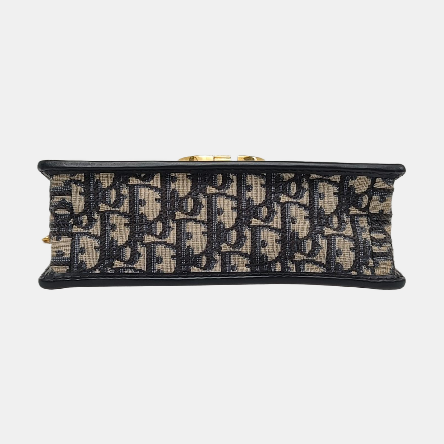 DIOR 30 Montaigne East-West blue canvas Monogram jacquard Montaigne bag shoulder bag crossbody bag removable shoulder strap-(SKU)-966152938