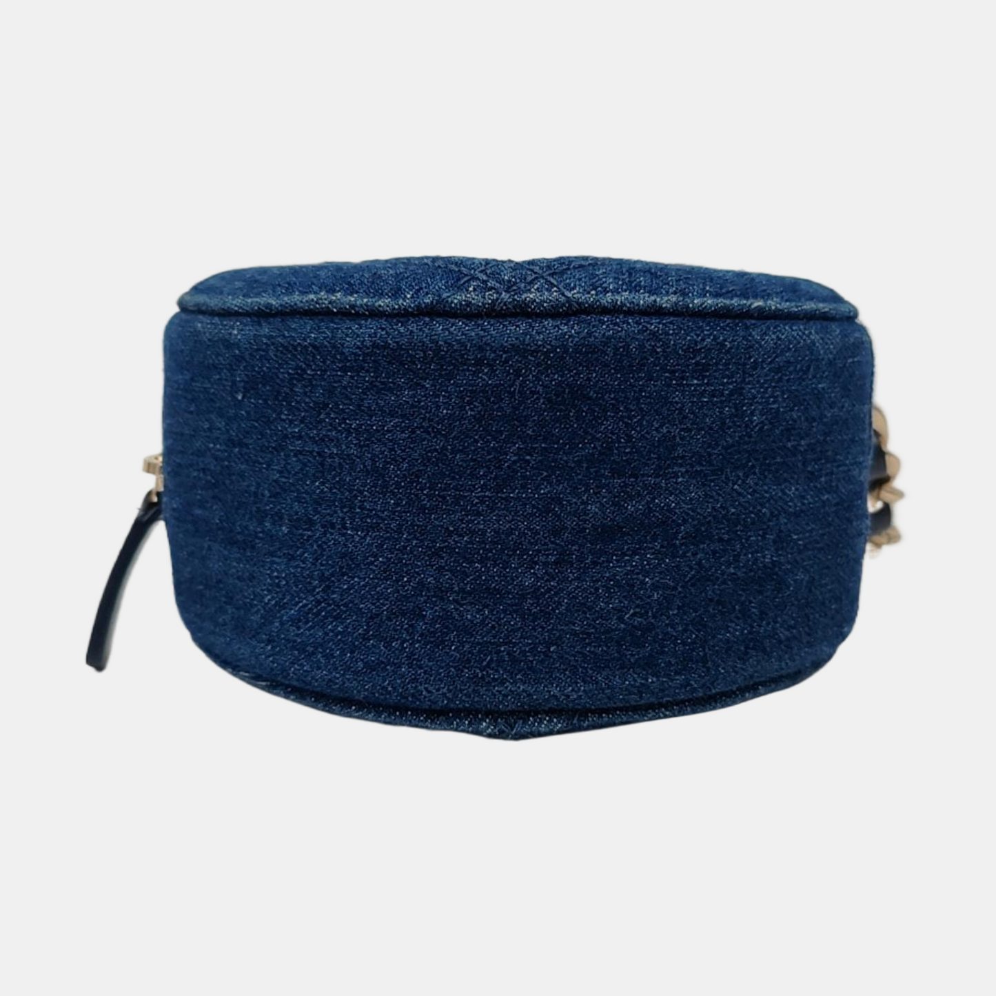 CHANEL CHANEL 19 Deep Blue Denim Quilted Crossbody Shoulder Bag with Golden and Silver Hardware, 31K-(SKU)-966421426