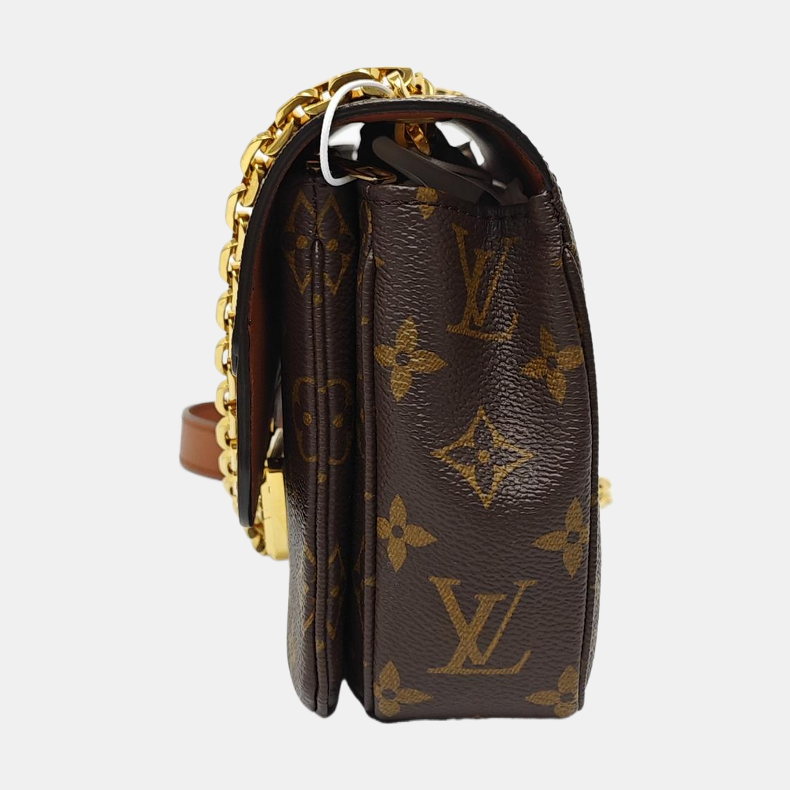 LOUIS VUITTON MARCEAU Brown Coated Canvas Monogram Single Shoulder Bag Crossbody Bag Gold Hardware-(SKU)-966263991
