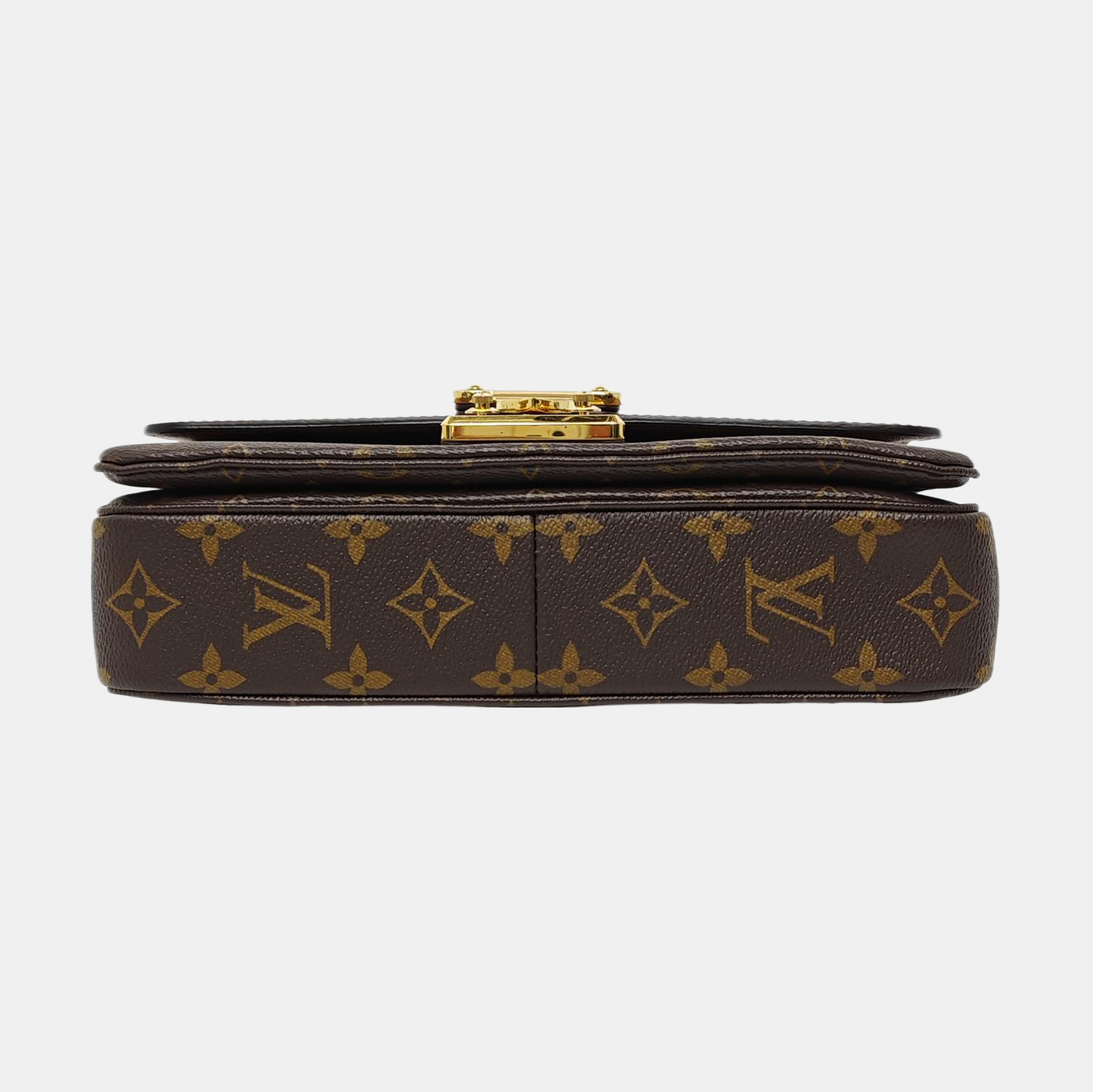 LOUIS VUITTON MARCEAU Brown Coated Canvas Monogram Single Shoulder Bag Crossbody Bag Gold Hardware-(SKU)-966263991