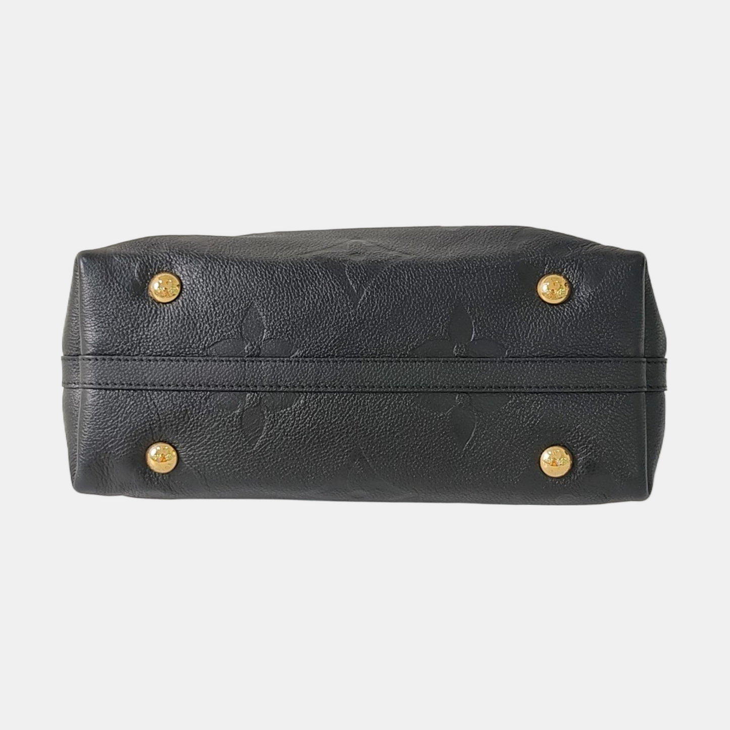 LOUIS VUITTON CARRYALL Small Black Leather Monogram Damier Ebene Black Shoulder Bag Tote Bag with Gold Hardware and Detachable Shoulder Strap-(SKU)-966661333
