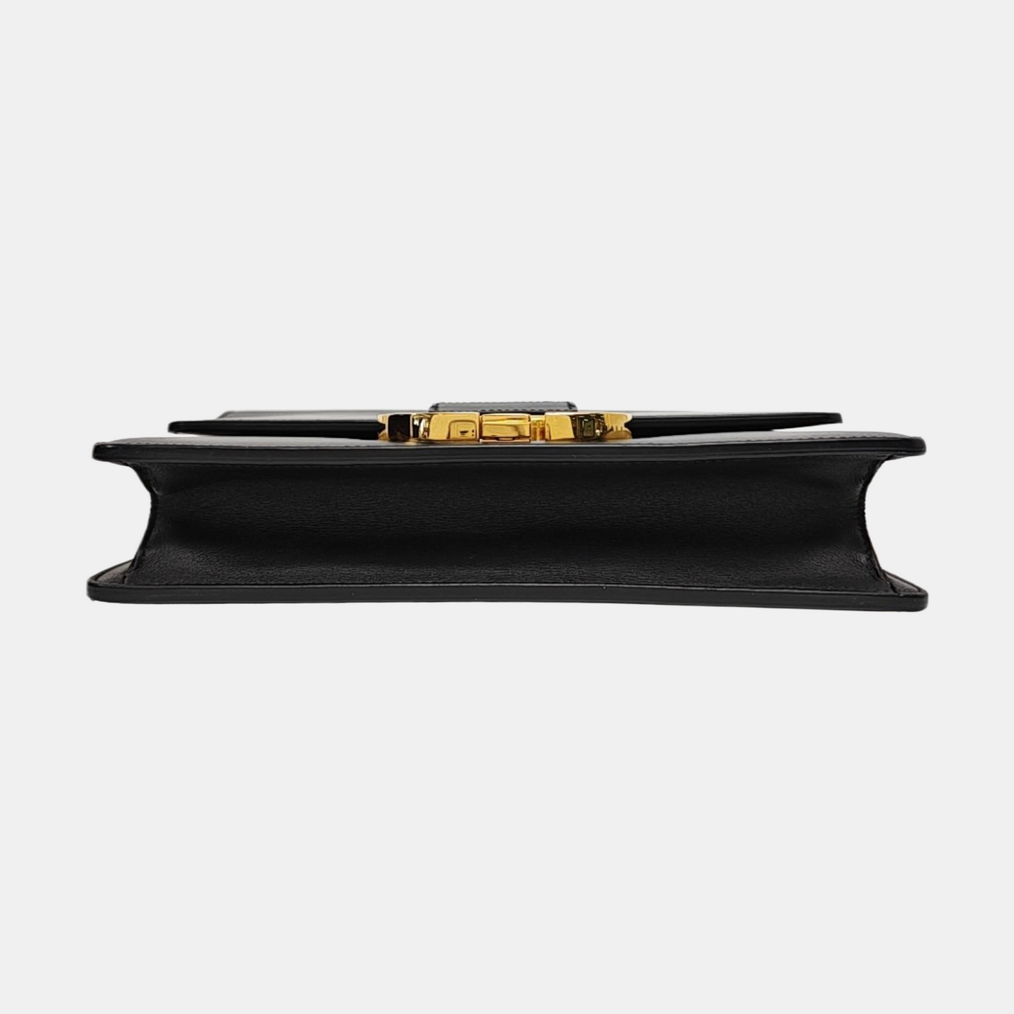DIOR 30 Montaigne Black Leather Montaigne Bag Shoulder Bag Tote Bag Golden Hardware Removable Strap-(SKU)-966757024