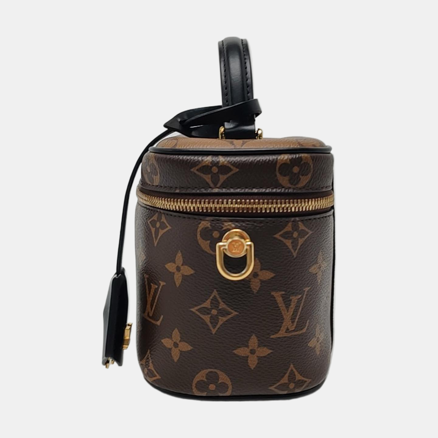 LOUIS VUITTON NICE Small Brown Coated Canvas Monogram Single Shoulder Bag Handbag Crossbody Bag Golden Hardware Removable Strap-(SKU)-964285955