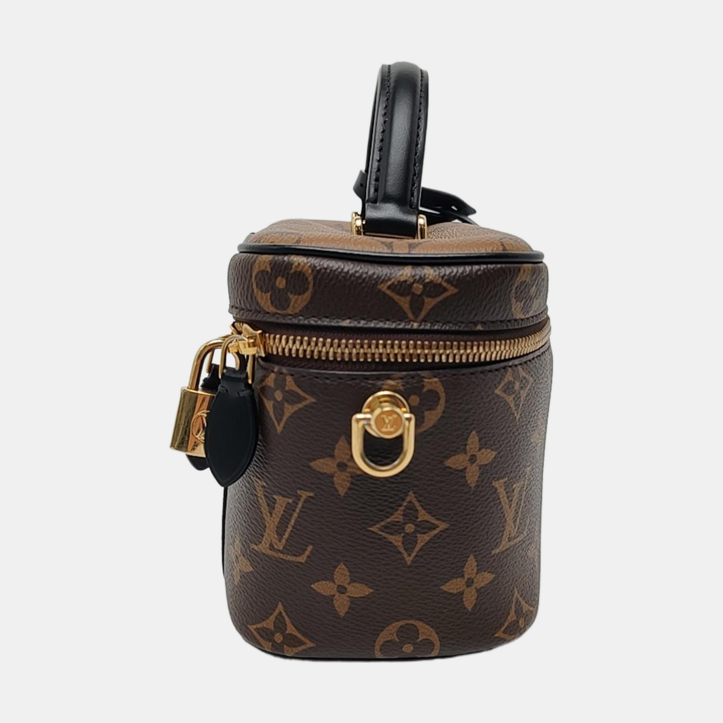 LOUIS VUITTON NICE Small Brown Coated Canvas Monogram Single Shoulder Bag Handbag Crossbody Bag Golden Hardware Removable Strap-(SKU)-964285955