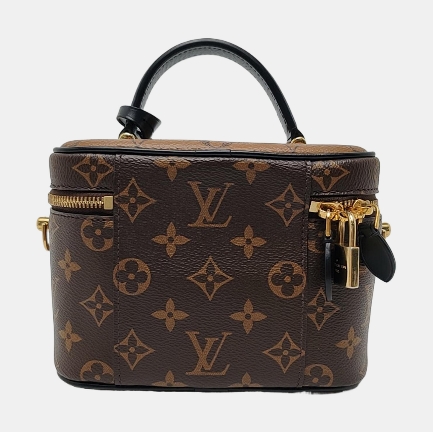 LOUIS VUITTON NICE Small Brown Coated Canvas Monogram Single Shoulder Bag Handbag Crossbody Bag Golden Hardware Removable Strap-(SKU)-964285955