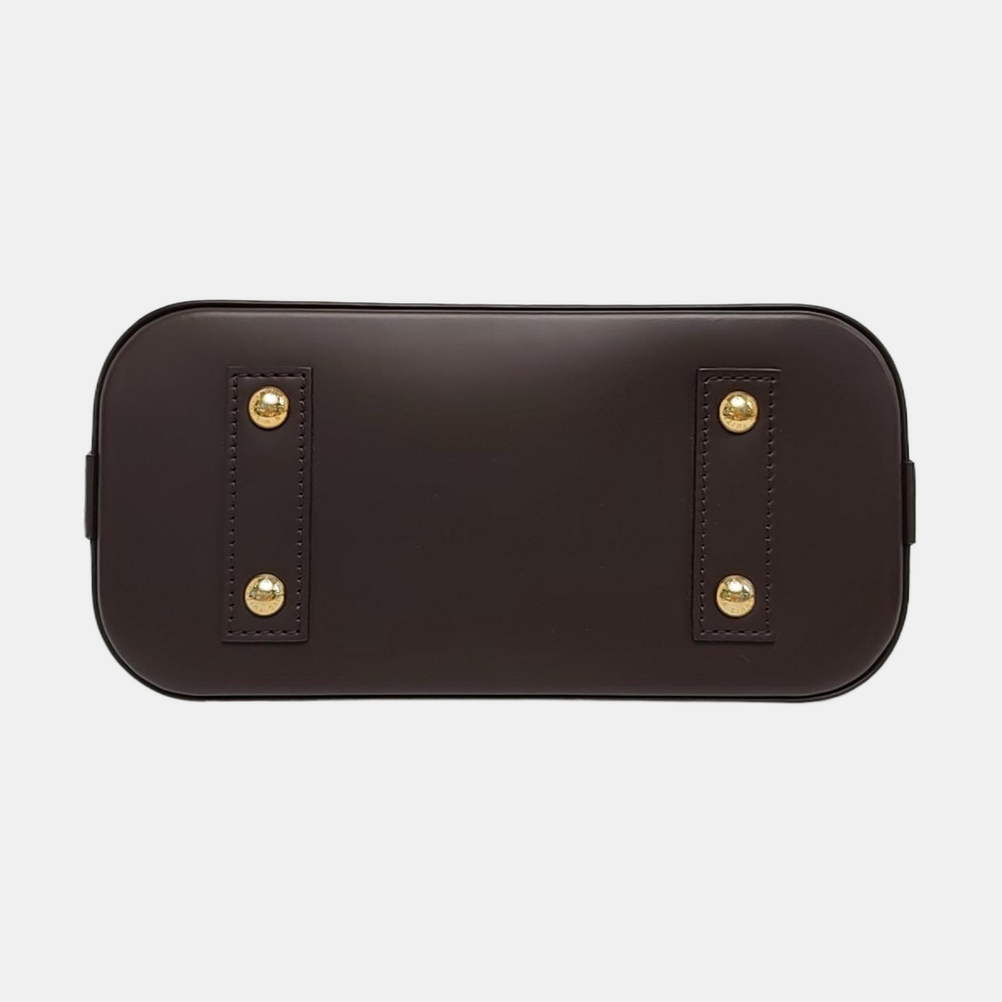 LOUIS VUITTON ALMA BB Brown Coated Canvas Monogram Checkerboard Shell Bag Shoulder Bag Crossbody Bag Golden Hardware Removable Strap-(SKU)-967078439