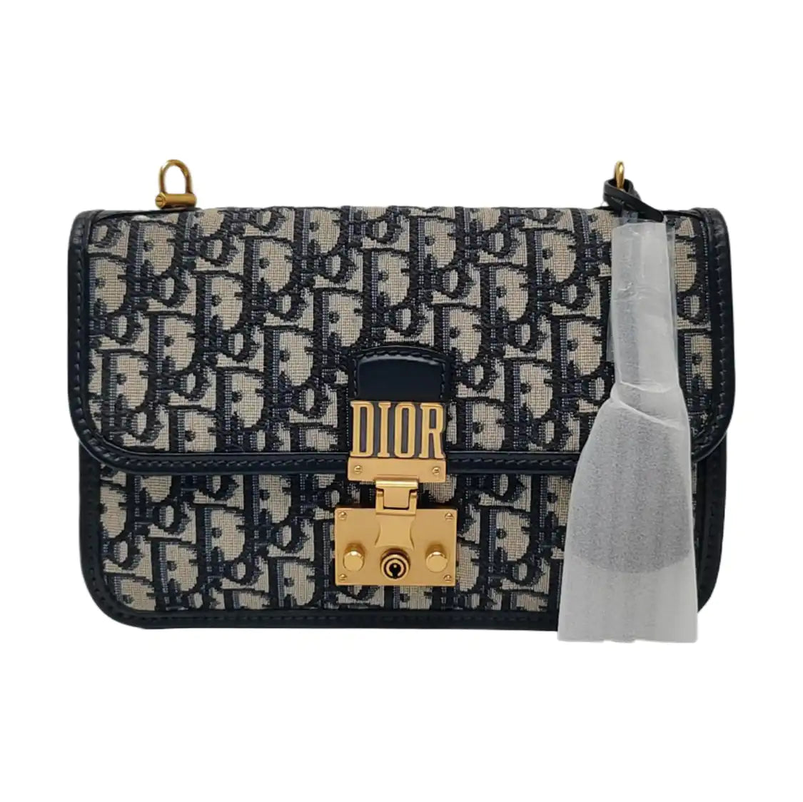 DIOR Dioraddict Beige Canvas Monogram Embossed Shoulder Bag Tote Crossbody Bag Gold Ruthenium Hardware Removable Strap-(SKU)-967071539