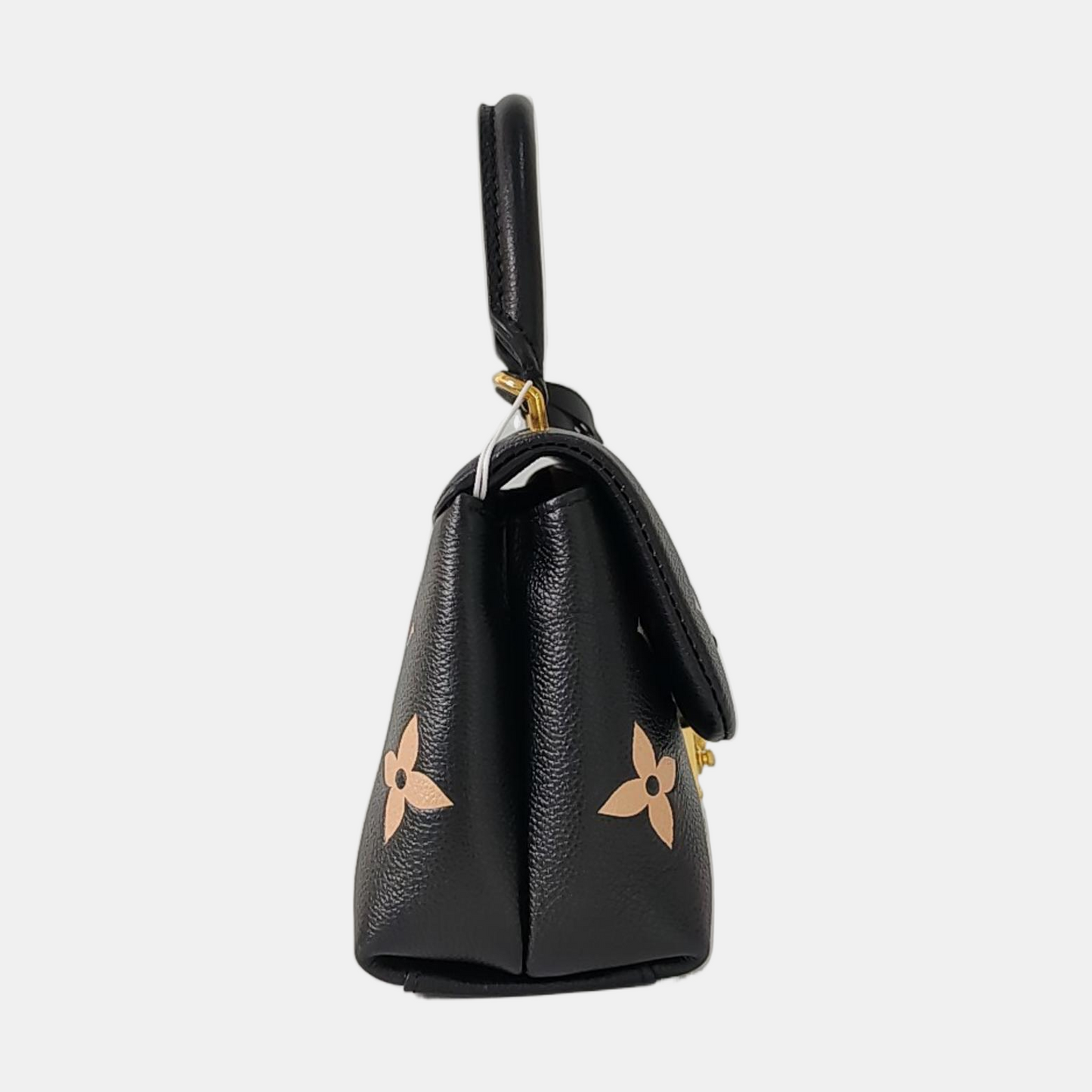 LOUIS VUITTON MADELEINE black leather Monogram embossed crossbody bag handbag shoulder bag complete accessories-(SKU)-946944708