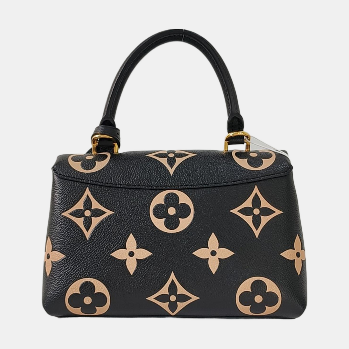 LOUIS VUITTON MADELEINE black leather Monogram embossed crossbody bag handbag shoulder bag complete accessories-(SKU)-946944708