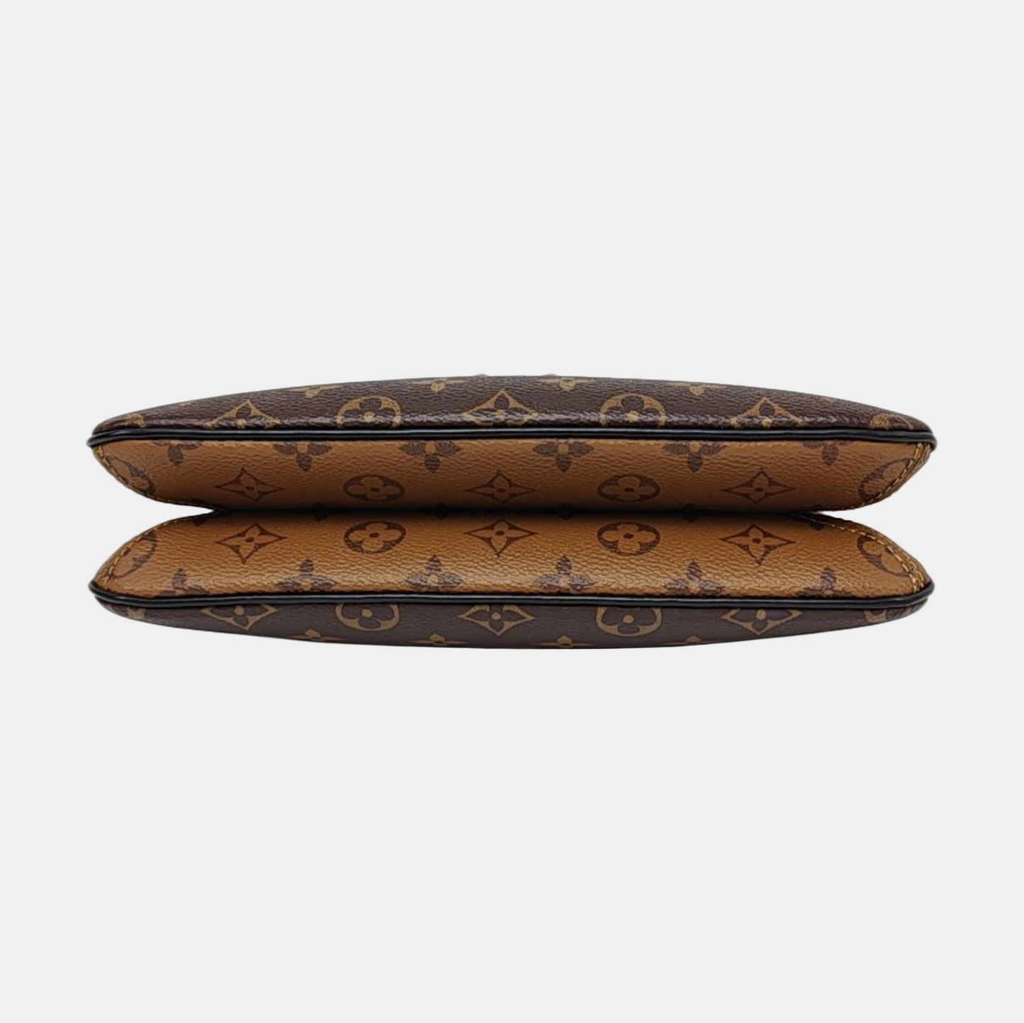 LOUIS VUITTON TWINNY Brown Coated Canvas Monogram Shoulder Bag, Crossbody, Handle Bag with Two Detachable Straps, Golden Hardware-(SKU)-967055617