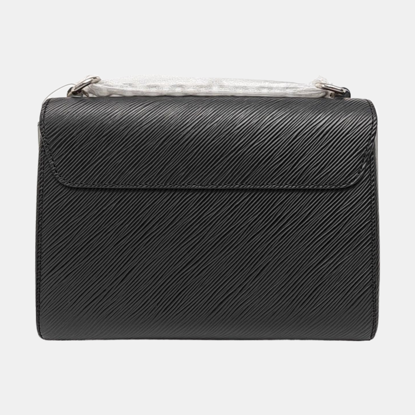 LOUIS VUITTON TWIST Medium Black EPI Leather Wavy Shoulder Bag, Tote, and Crossbody with Silver Hardware-(SKU)-967665291