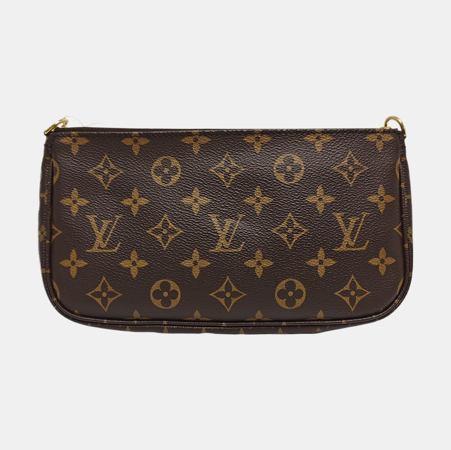 LOUIS VUITTON MULTI Medium Brown Coated Canvas Monogram Five-in-One Single Shoulder Bag Handbag Crossbody Bag with Detachable Strap and Pockets-(SKU)-967515730