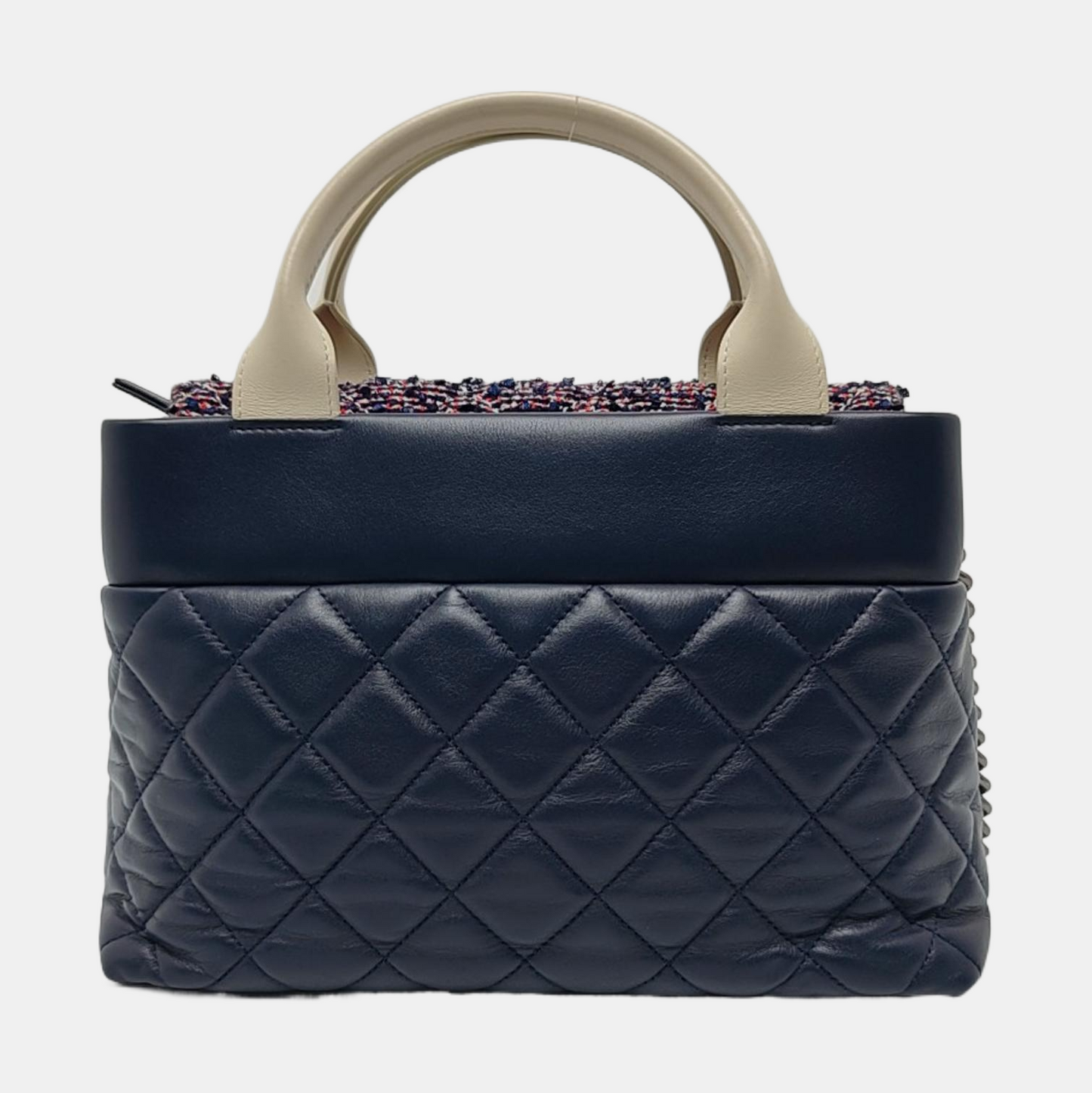 CHANEL PORTOBELLO Blue Calfskin Quilted Crossbody Shoulder Bag with Palladium Hardware, 22K-(SKU)-967668777