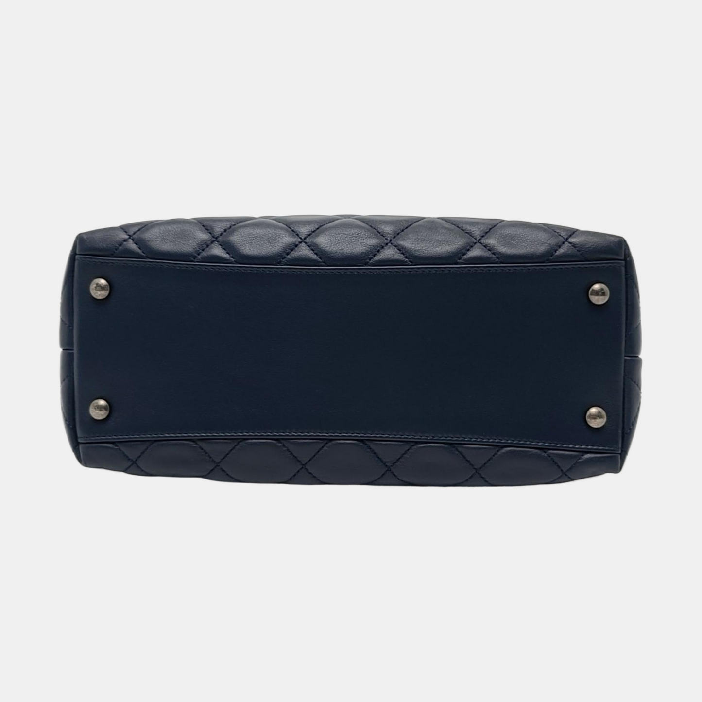 CHANEL PORTOBELLO Blue Calfskin Quilted Crossbody Shoulder Bag with Palladium Hardware, 22K-(SKU)-967668777